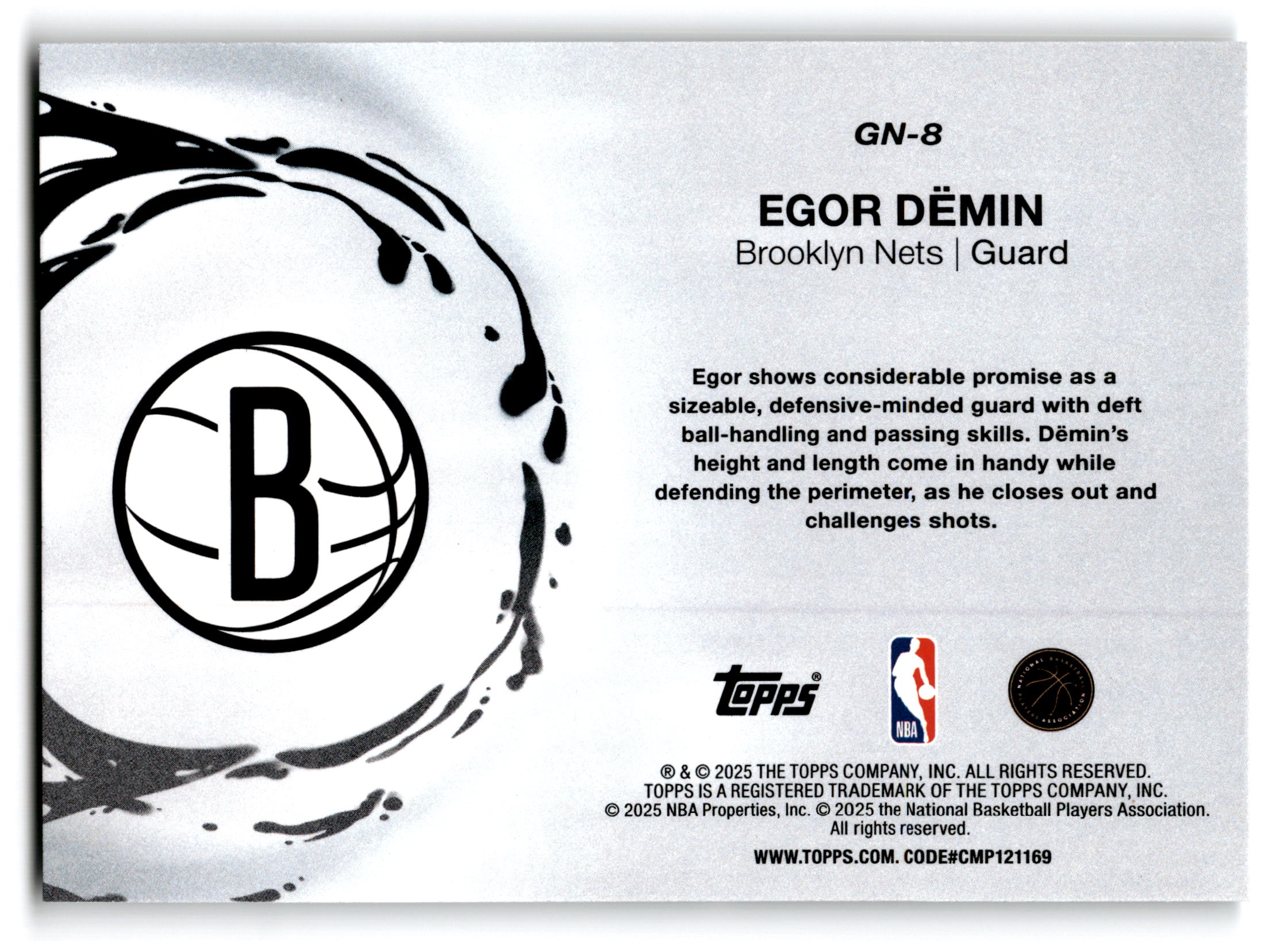 2025 Topps Generation Now Egor Demin #GN-8 RC