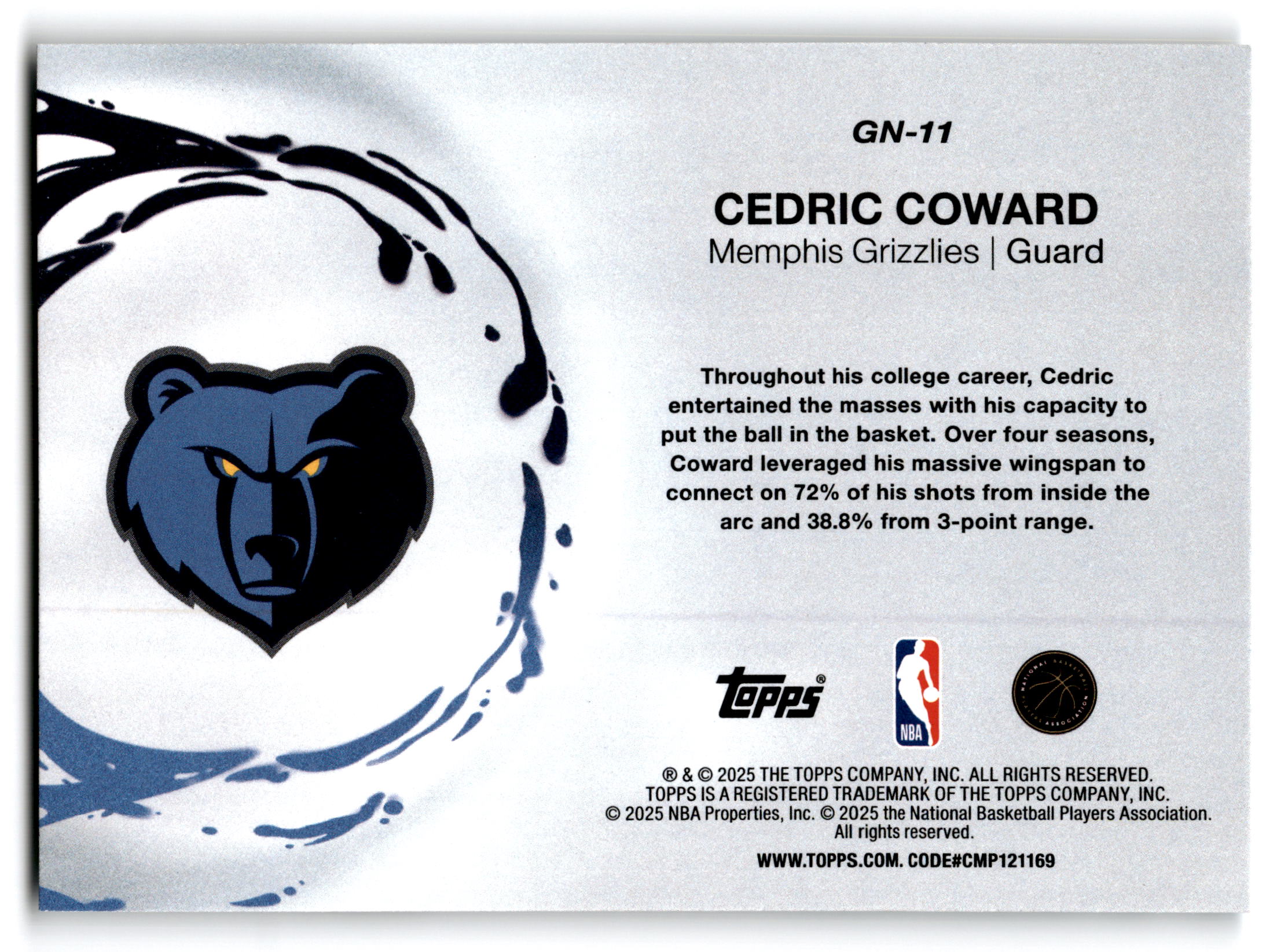2025 Topps Generation Now Cedric Coward #GN-11 RC