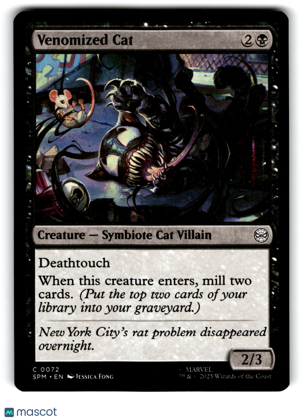 2025 Magic: The Gathering Venomized Cat #C 0072