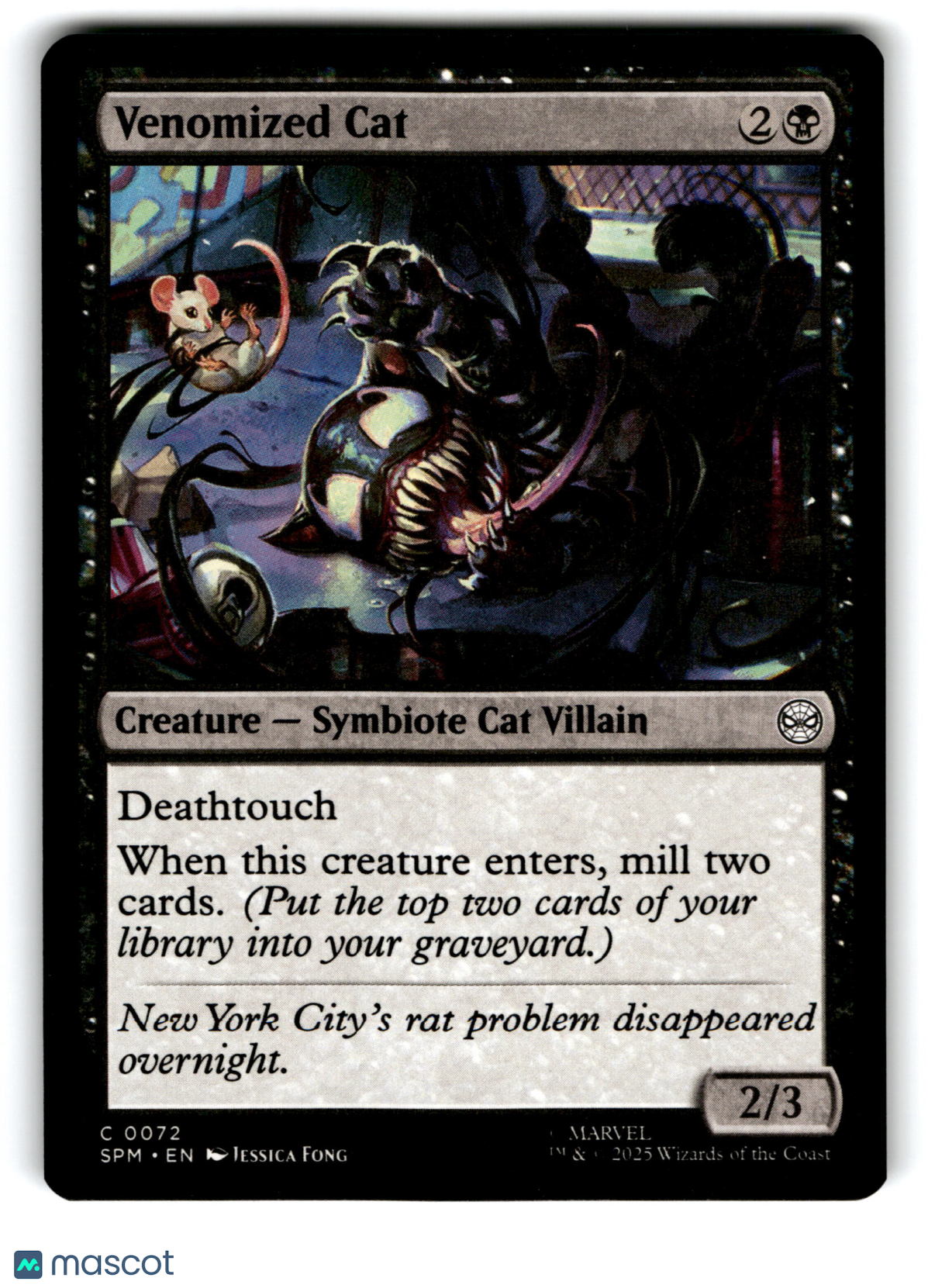 2025 Magic: The Gathering Venomized Cat #C 0072