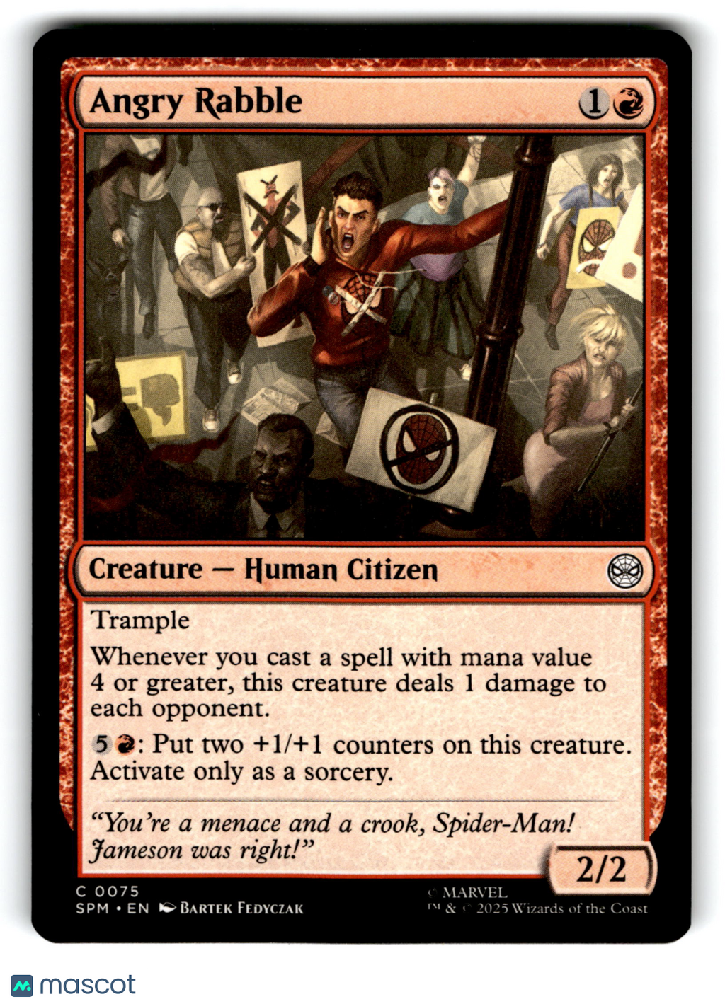 2023 Magic: The Gathering Angry Rabble #0075