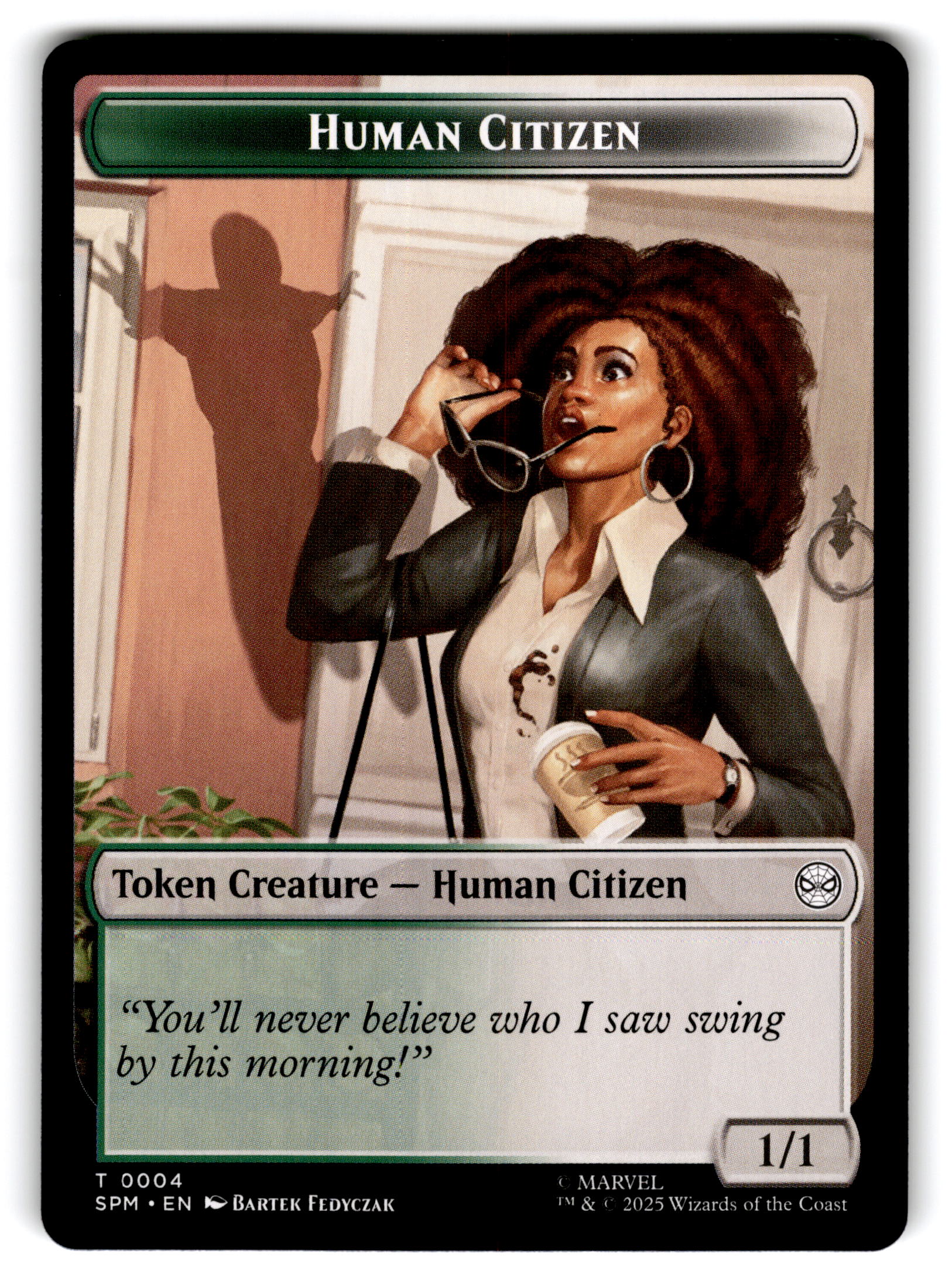 2025 Magic: The Gathering Treasure Human Citizen Token