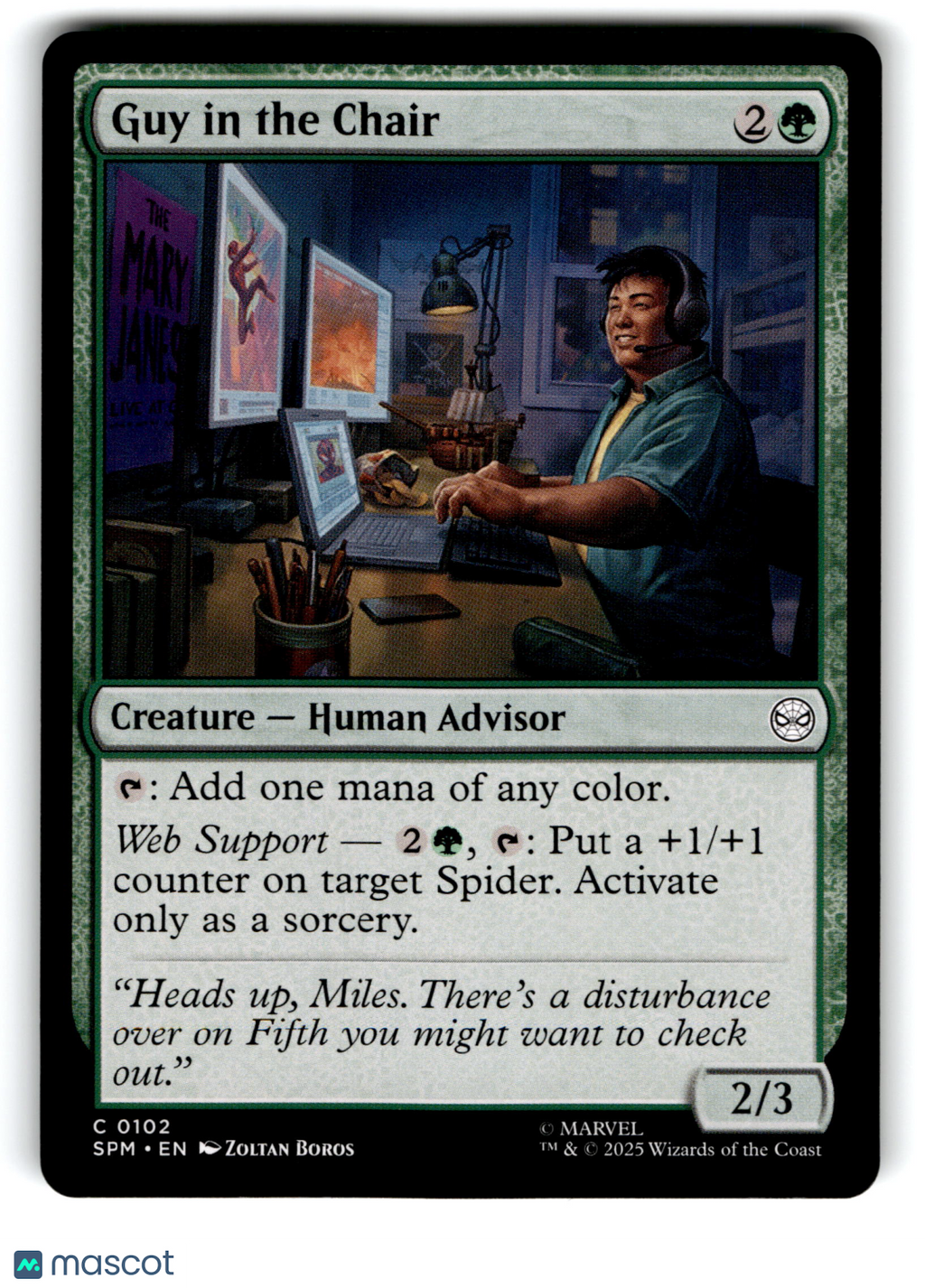 2025 Magic: The Gathering Guy in the Chair #C 0102