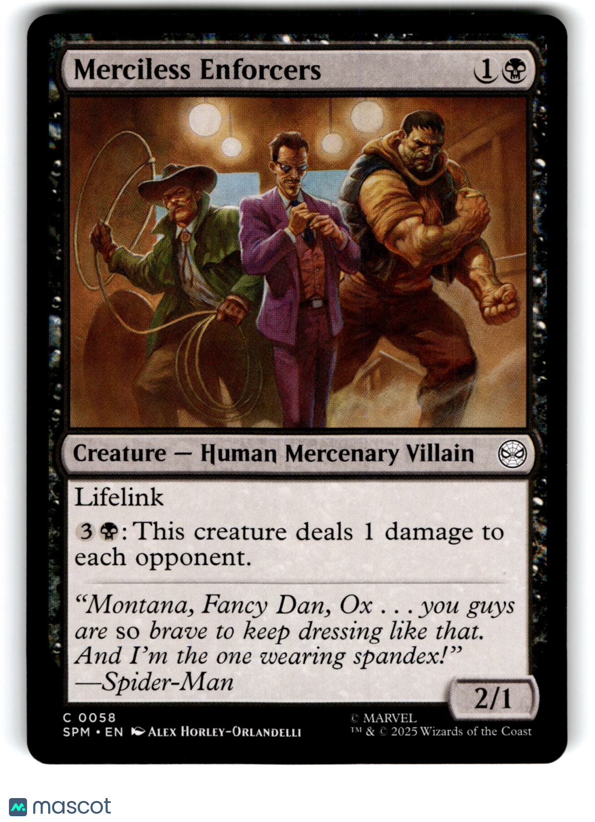 2025 Magic: The Gathering Merciless Enforcers #C 0058