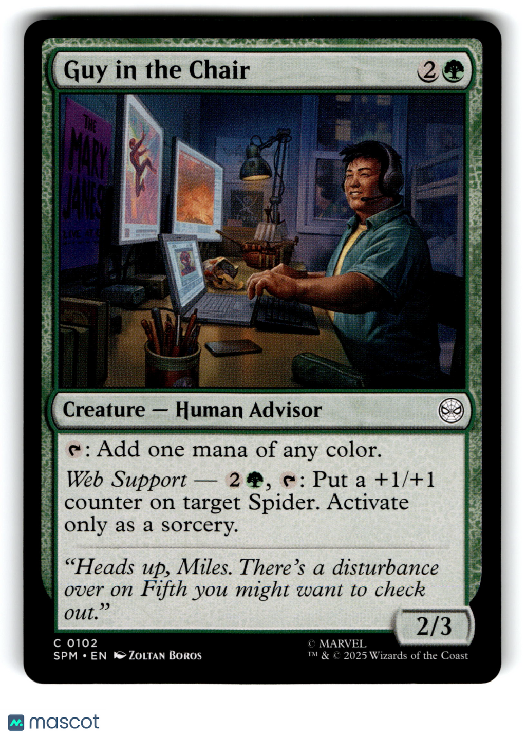 2025 Magic: The Gathering Guy in the Chair #C 0102