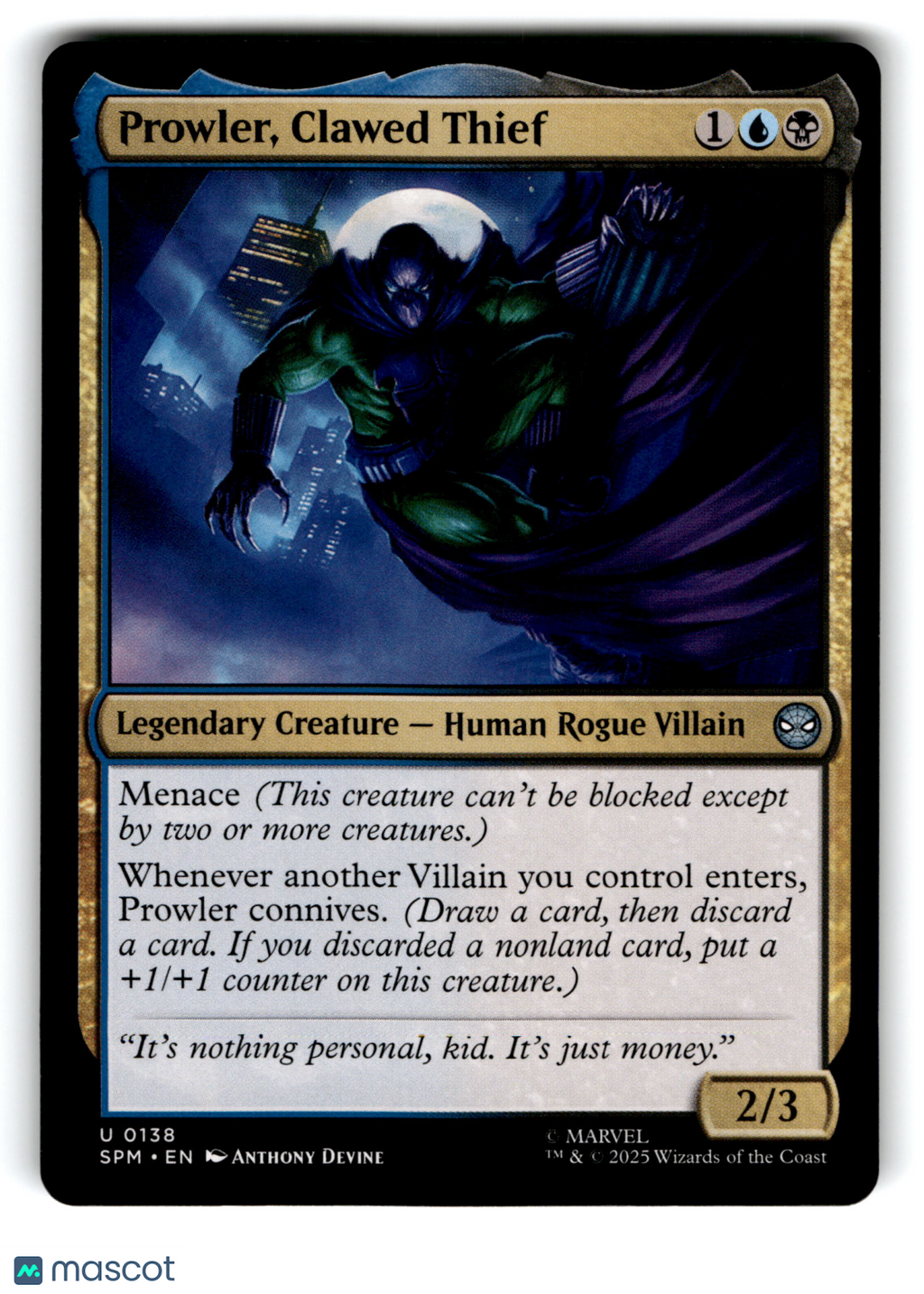 2025 Magic: The Gathering Prowler, Clawed Thief
