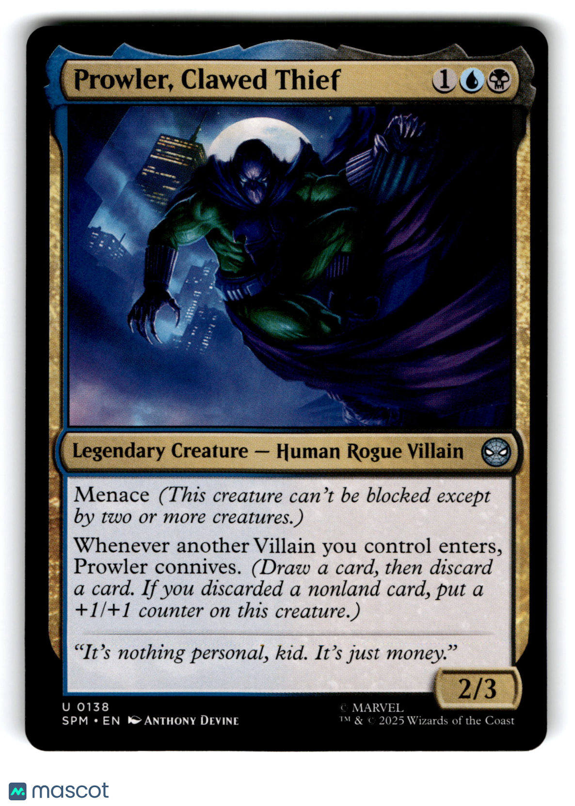 2025 Magic: The Gathering Prowler, Clawed Thief