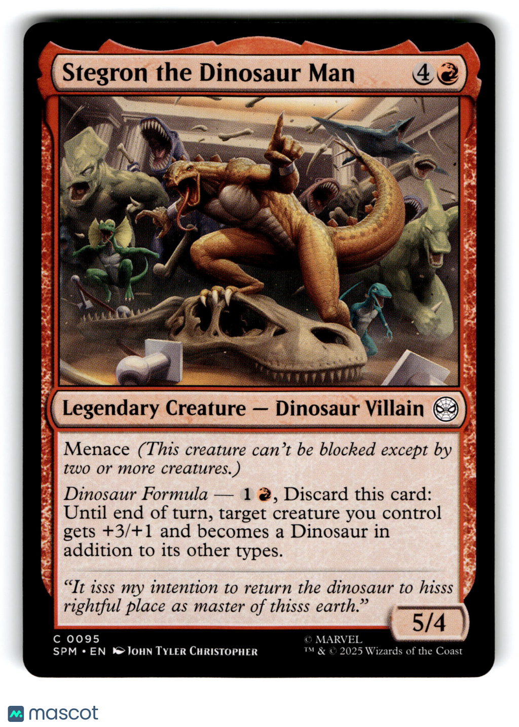 2025 Magic: The Gathering Stegron the Dinosaur Man #C 0095