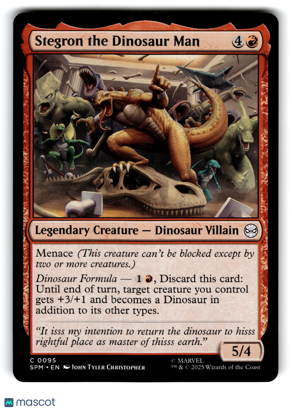 2025 Magic: The Gathering Stegron the Dinosaur Man #C 0095