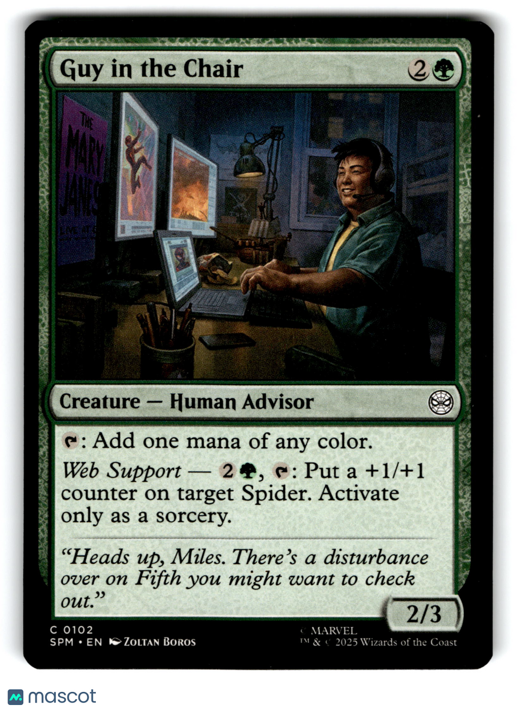 2025 Magic: The Gathering Guy in the Chair #C 0102
