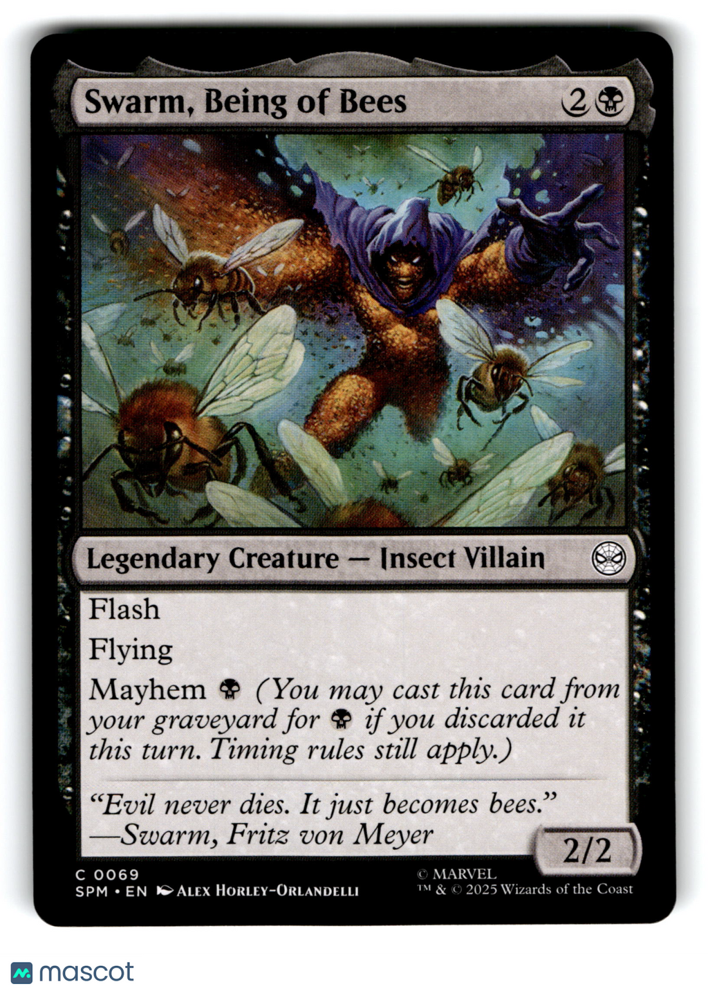 2023 Magic: The Gathering Swarm, Being of Bees #C 0069