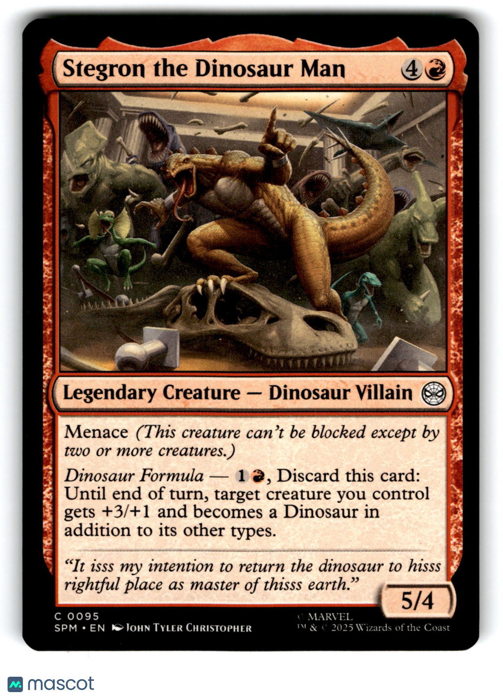 2023 Magic: The Gathering Stegron the Dinosaur Man #C 0095