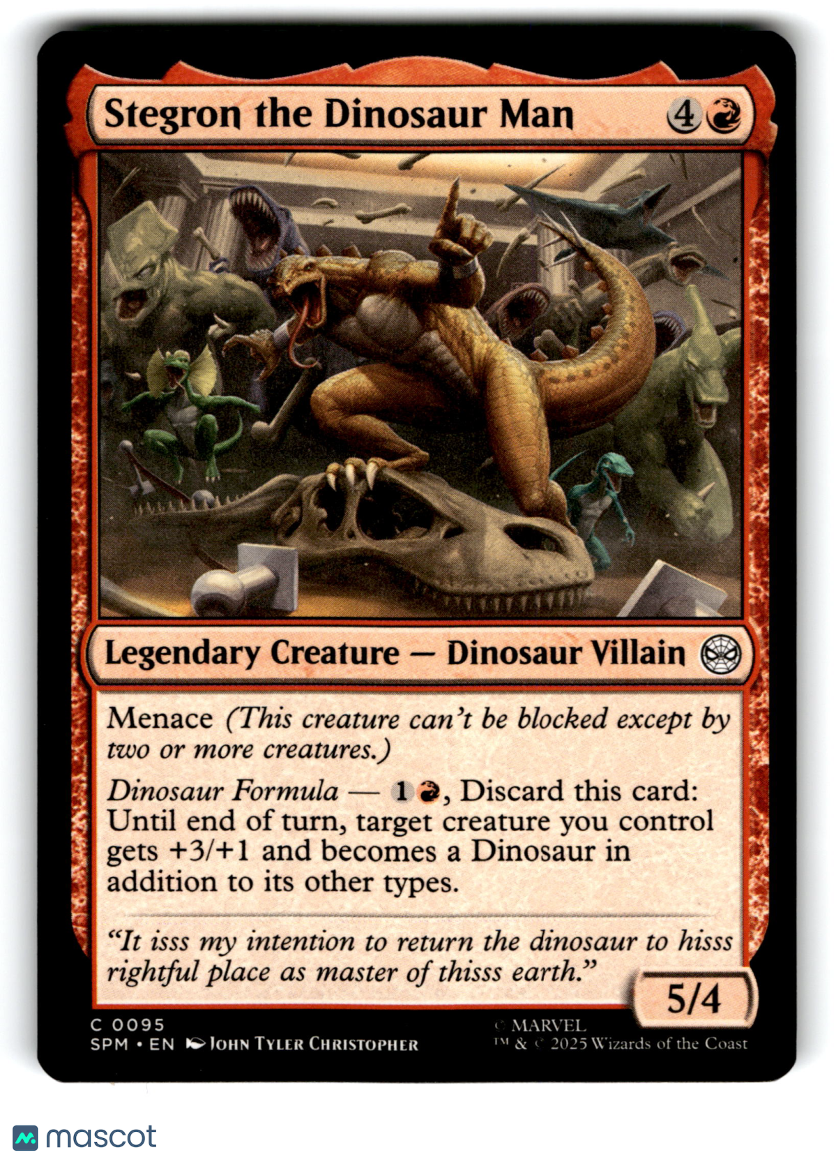 2023 Magic: The Gathering Stegron the Dinosaur Man #C 0095
