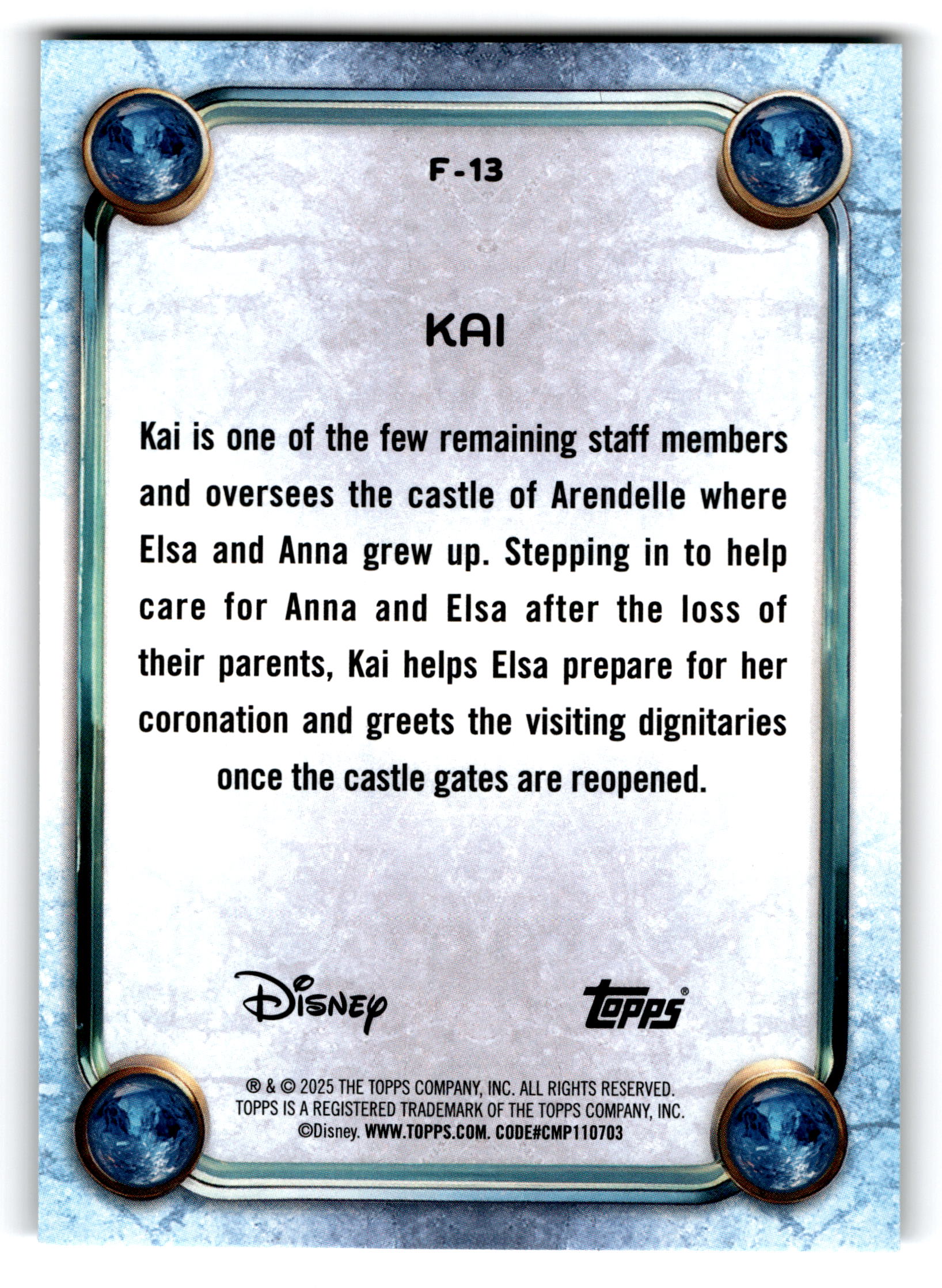 2025 Topps Disney Frozen #F-13
