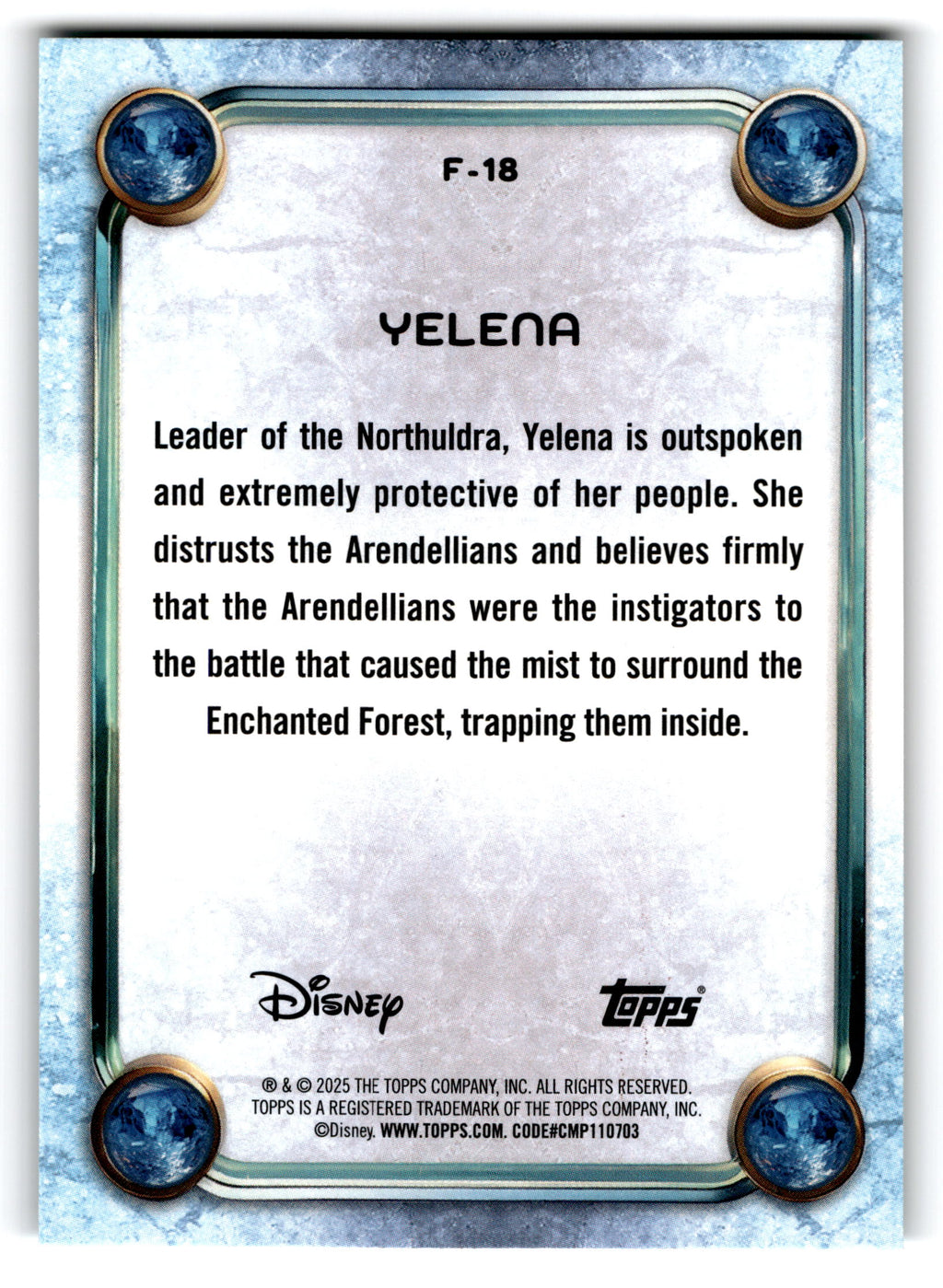 2025 Topps Disney Frozen II #F-18