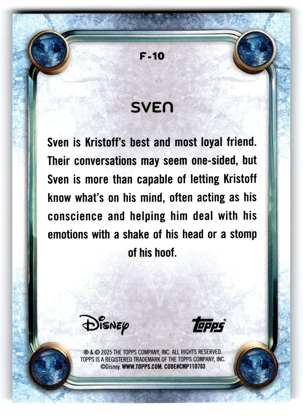 2025 Topps Disney Frozen #F-10