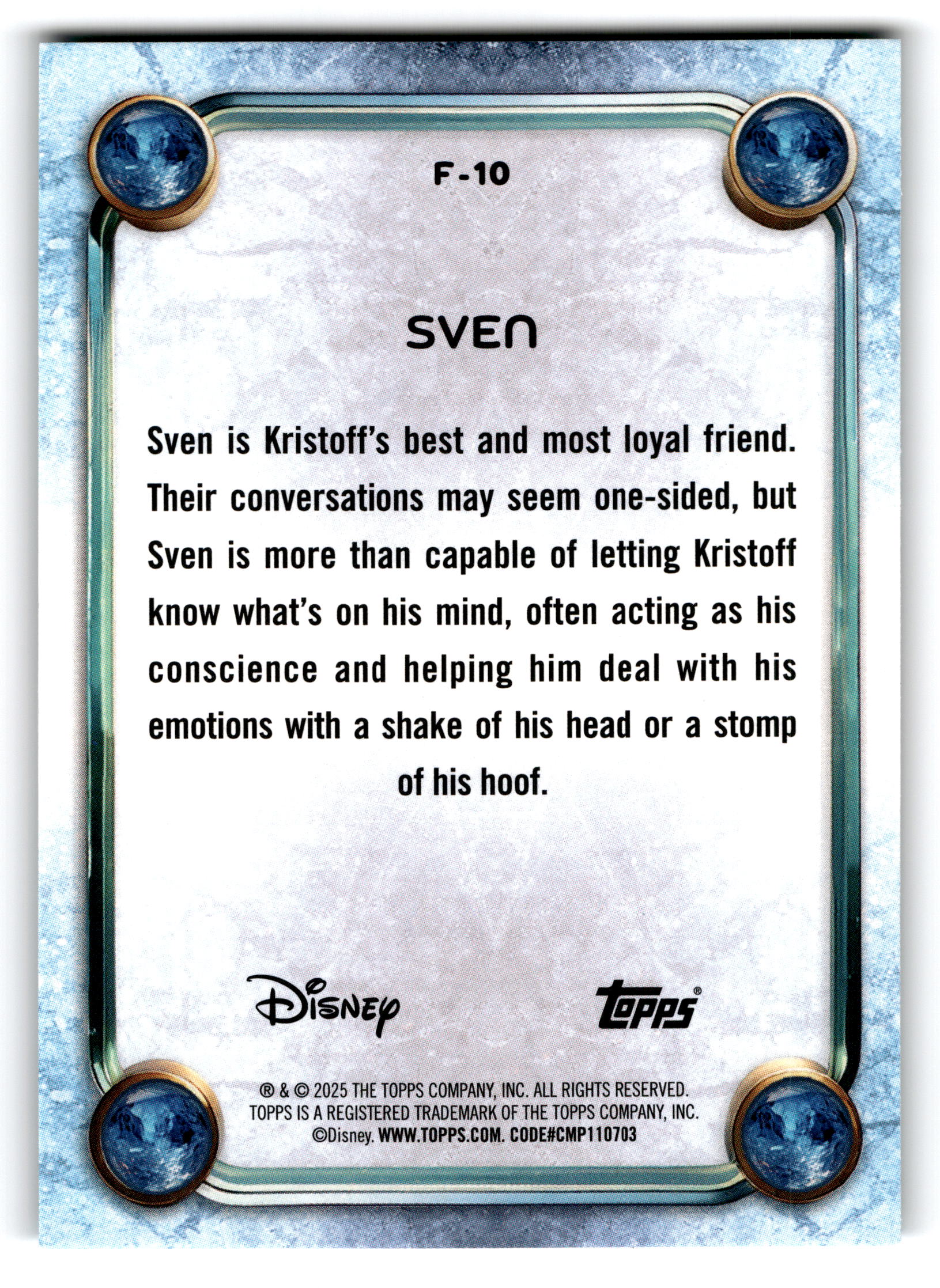 2025 Topps Disney Frozen #F-10