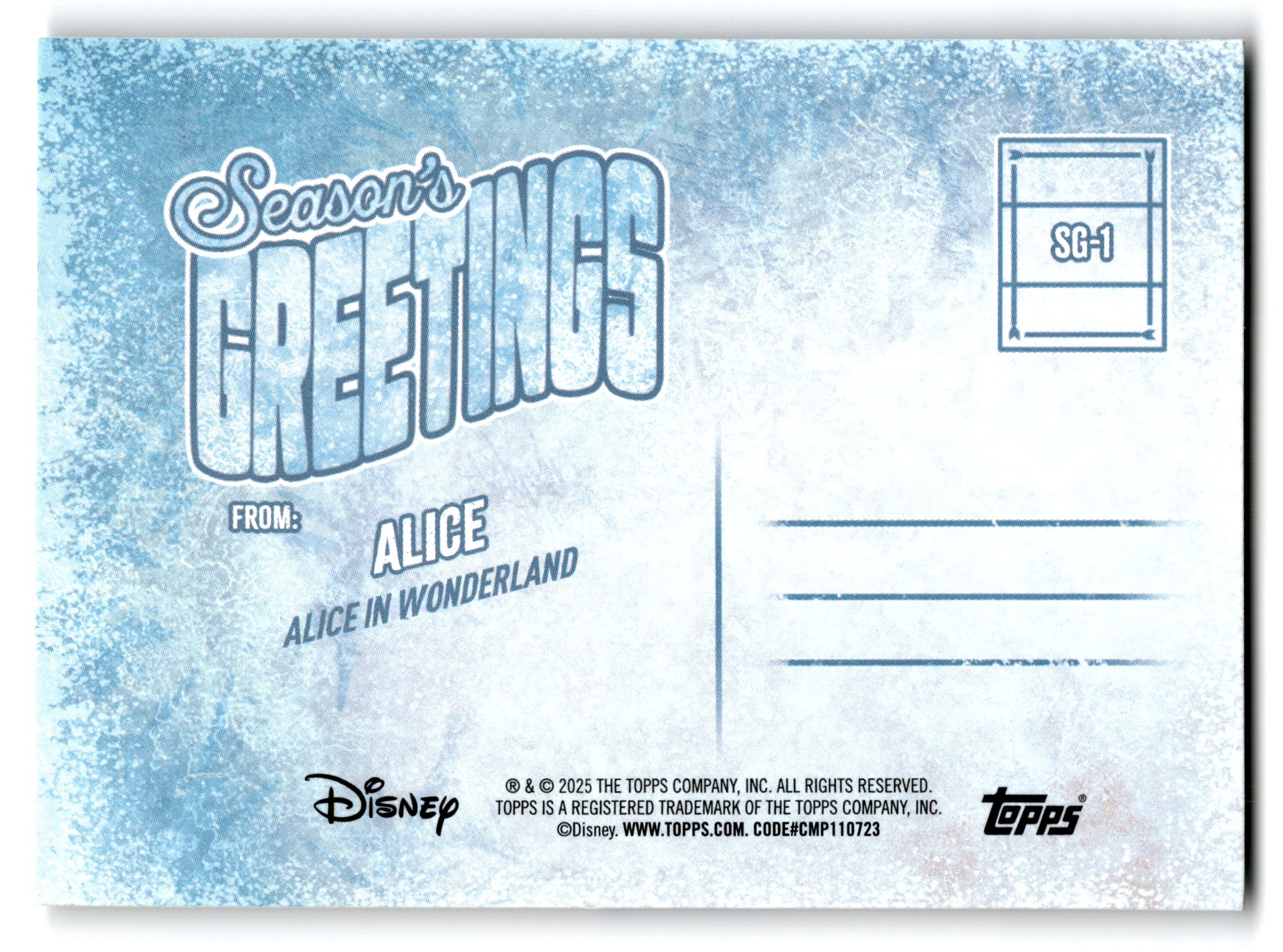 2025 Topps Disney Season's Greetings #SG-1