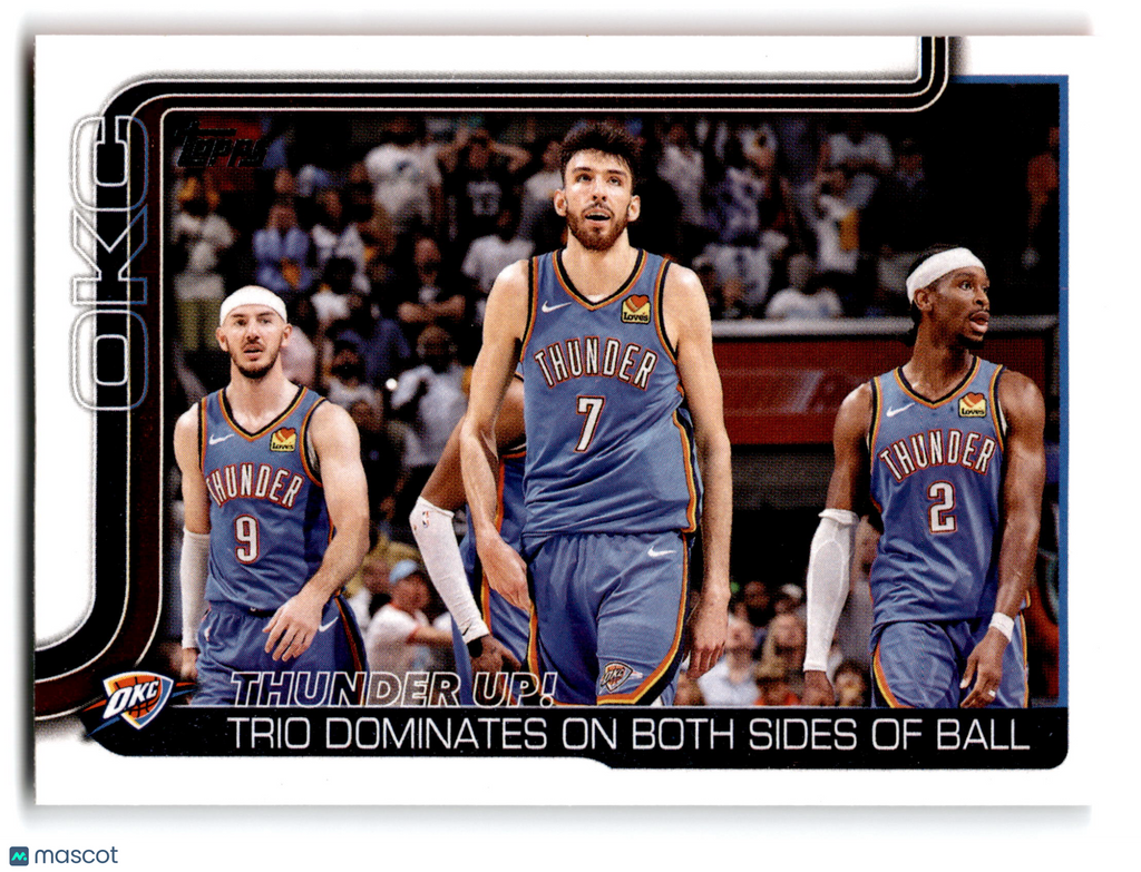 2025 Topps Flagship Chet Holmgren Shai Gilgeous-Alexander Jalen Williams #288