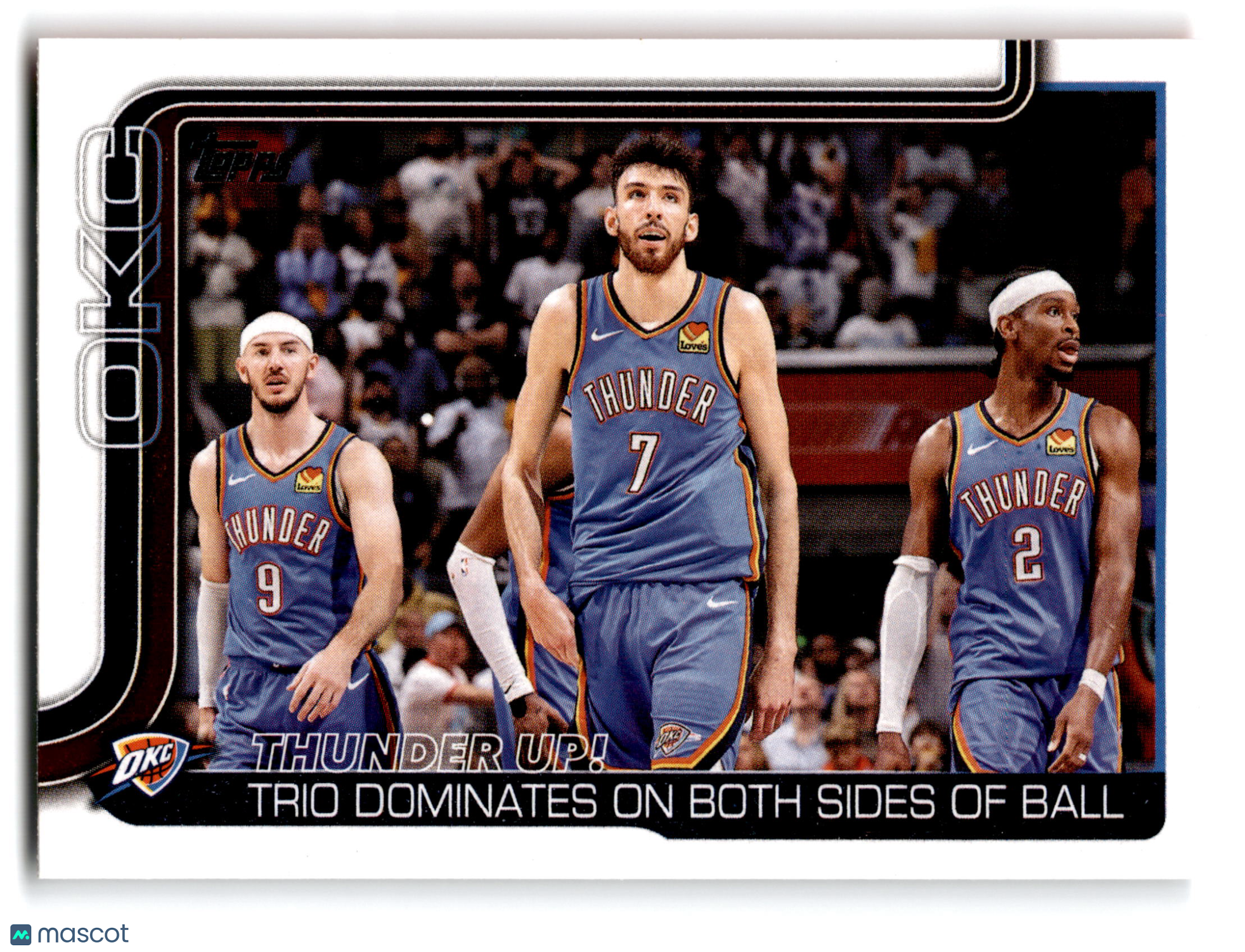 2025 Topps Flagship Chet Holmgren Shai Gilgeous-Alexander Jalen Williams #288