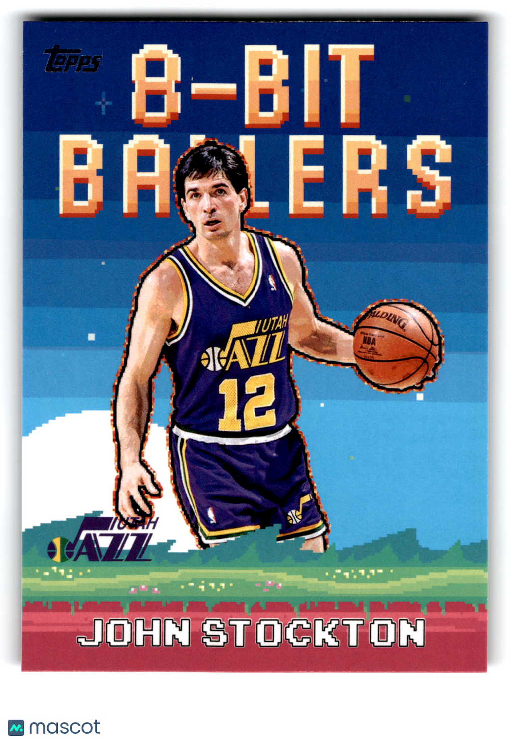 2025 Topps 8-Bit Ballers John Stockton #8B-24