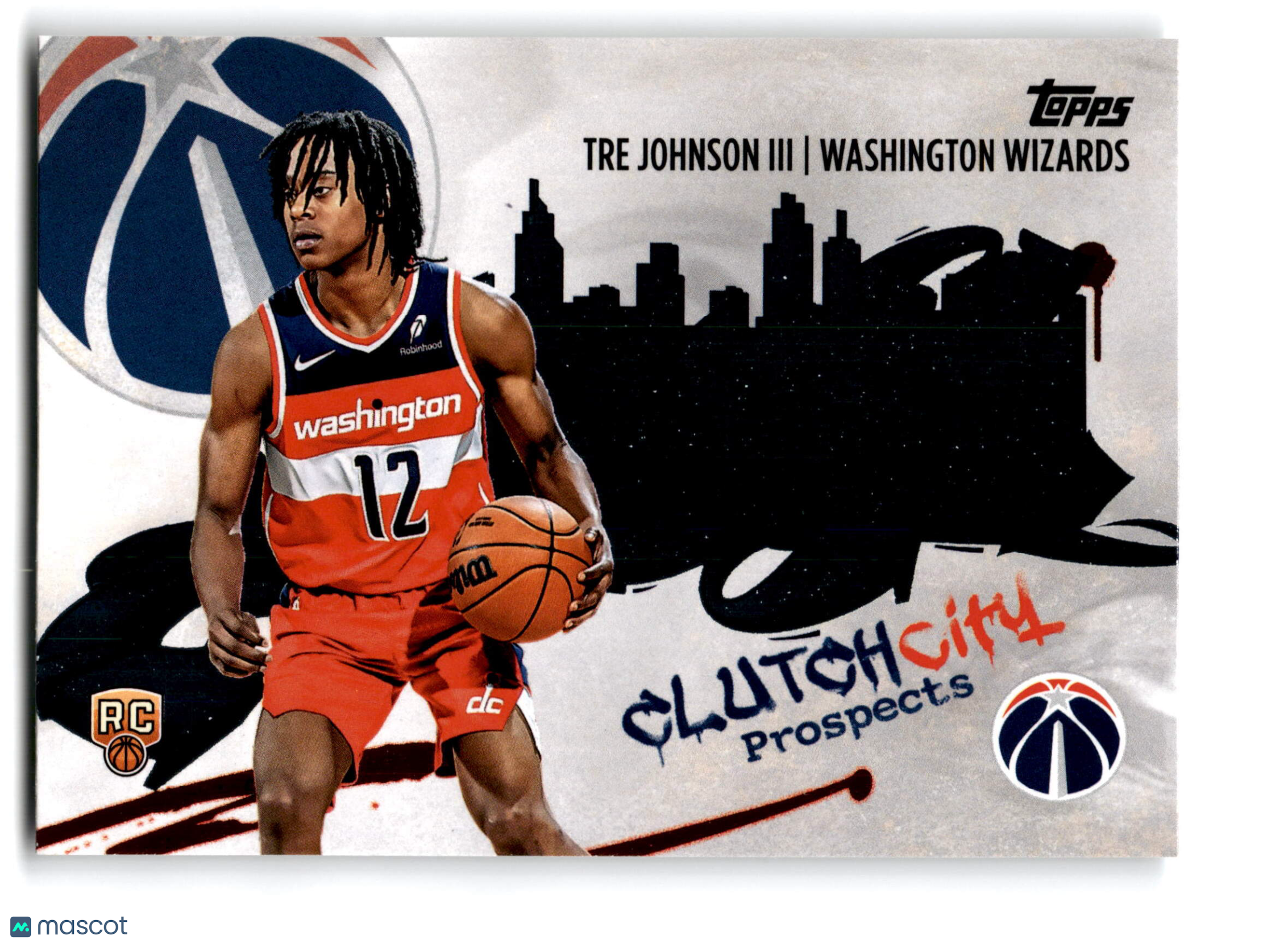 2025 Topps Clutch City Prospects Tre Johnson III #CC-6 RC