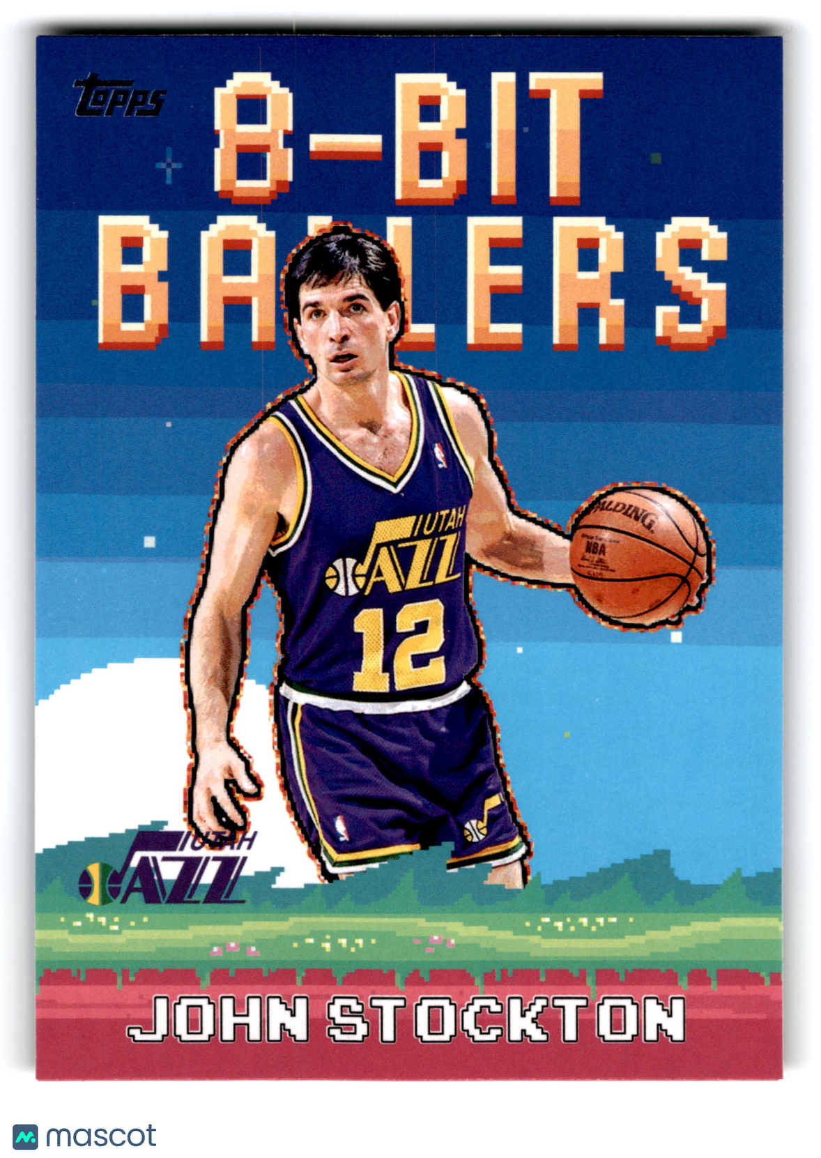 2025 Topps 8-Bit Ballers John Stockton #8B-24
