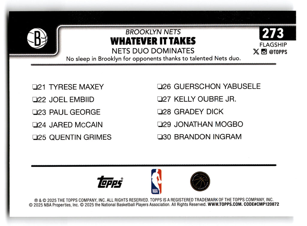 2025 Topps Flagship Whatever It Takes Multiple Players #273