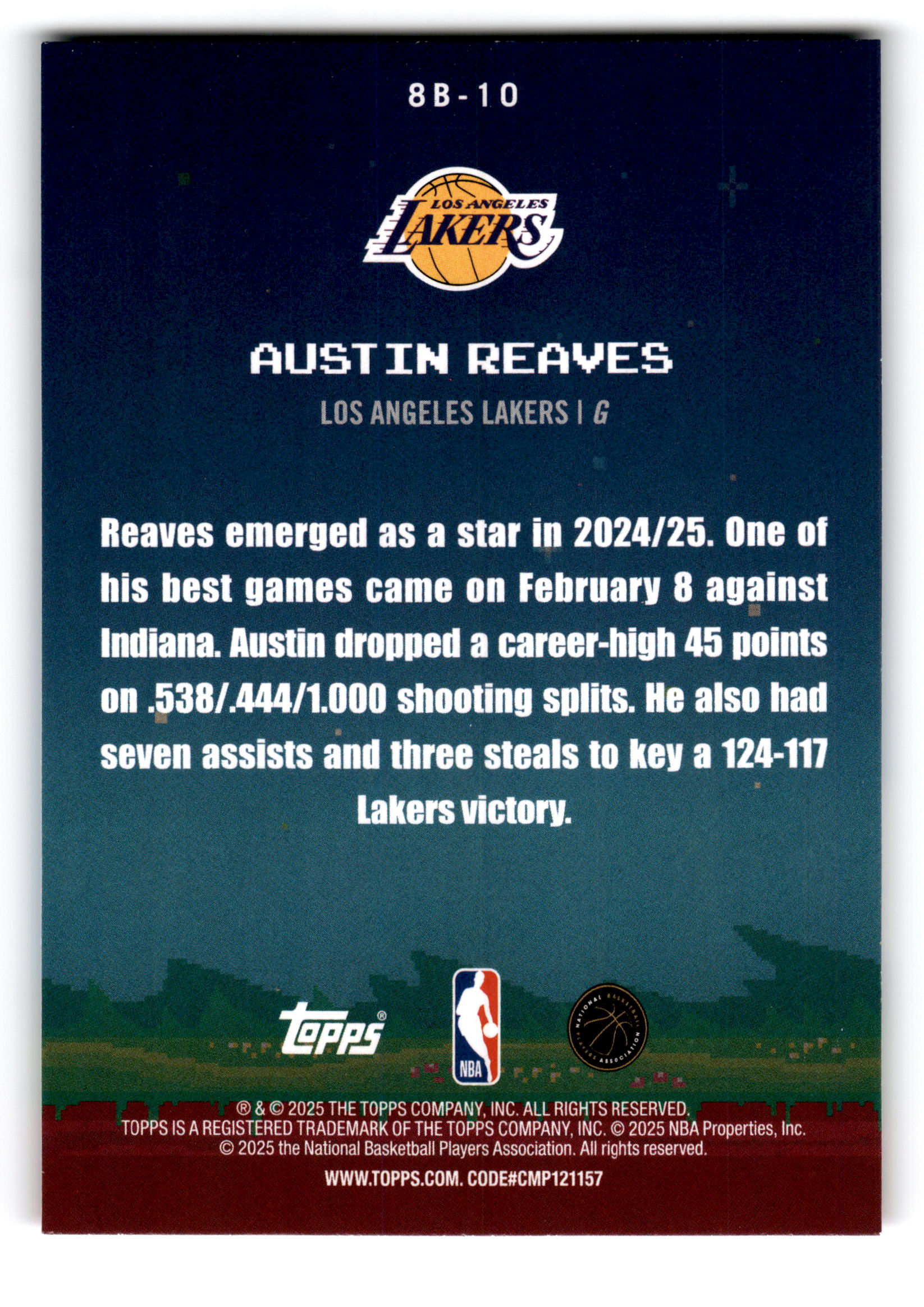 2025 Topps 8-Bit Ballers Austin Reaves #8B-10