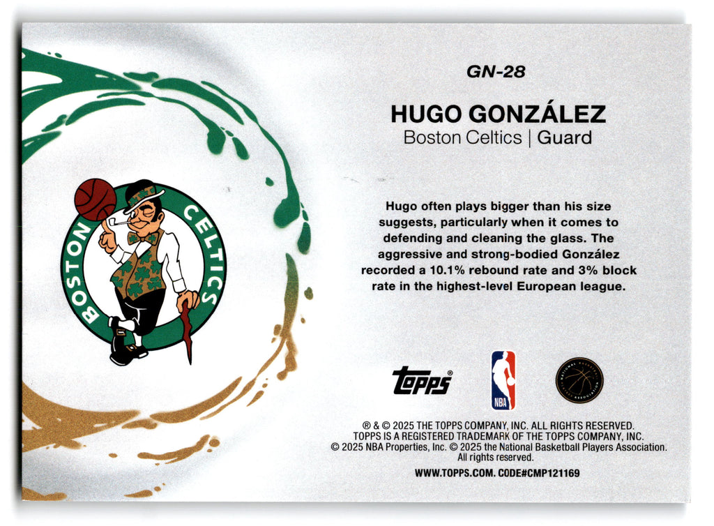 2025 Topps Generation Now Hugo González #GN-28 RC