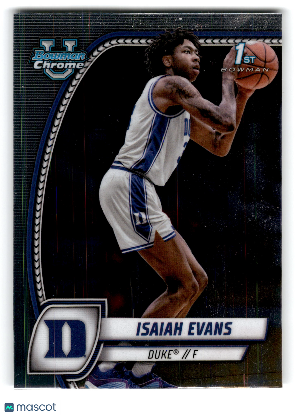 2025 Topps Bowman University Chrome Isaiah Evans #27