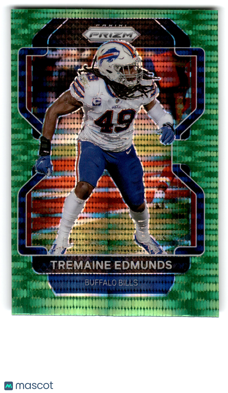 2021 Panini Prizm Football Tremaine Edmunds #120 Green Pulsar