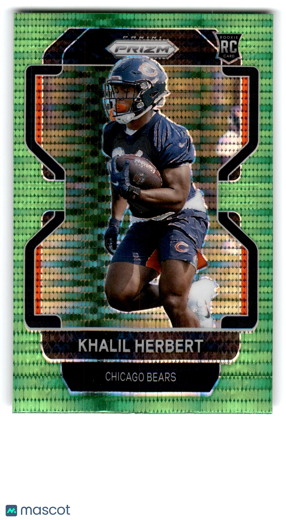2021 Panini Prizm Football Khalil Herbert #425 Neon Green Pulsar Prizm RC