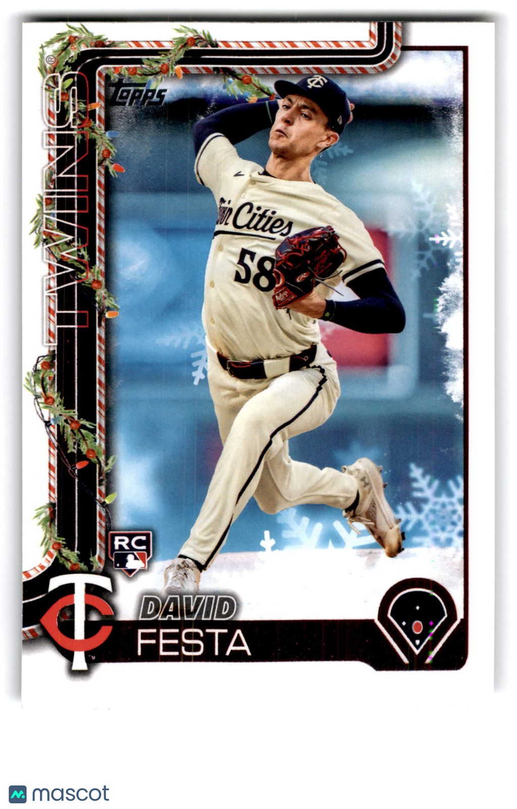 2023 Topps Holiday David Festa #H78 RC