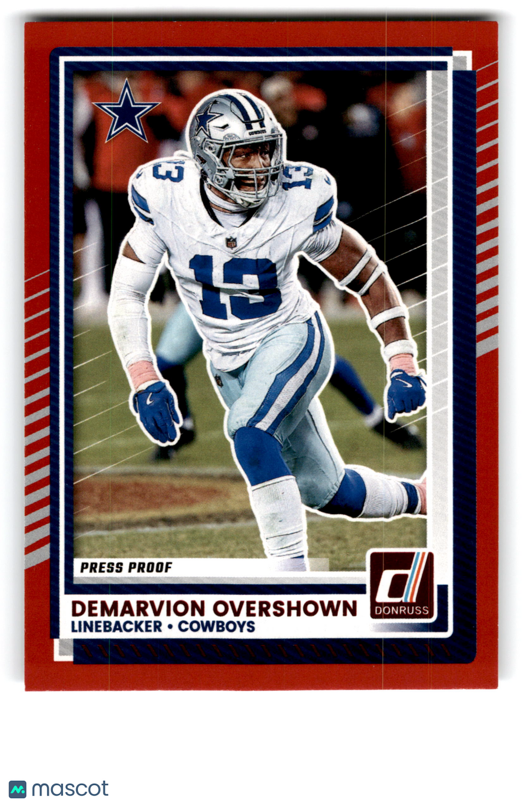 2025 Panini Donruss DeMarvion Overshown #175 Press Proof Red
