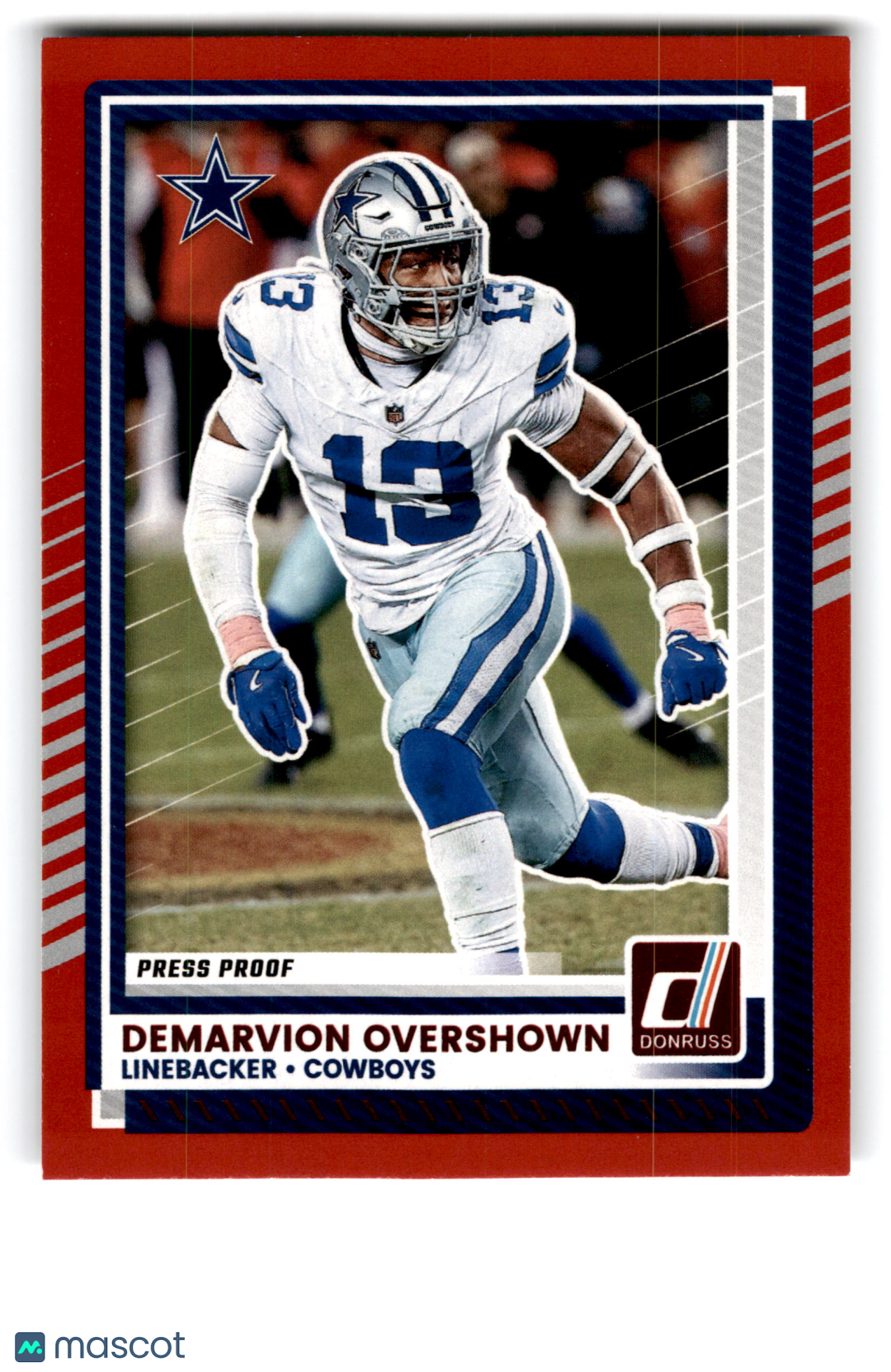 2025 Panini Donruss DeMarvion Overshown #175 Press Proof Red