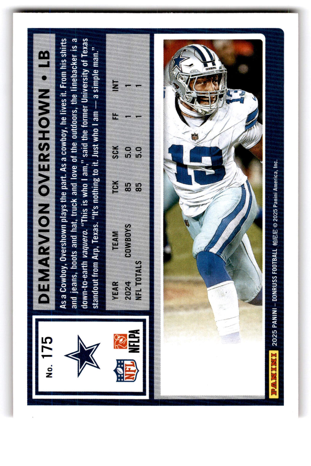 2025 Panini Donruss DeMarvion Overshown #175 Press Proof Red