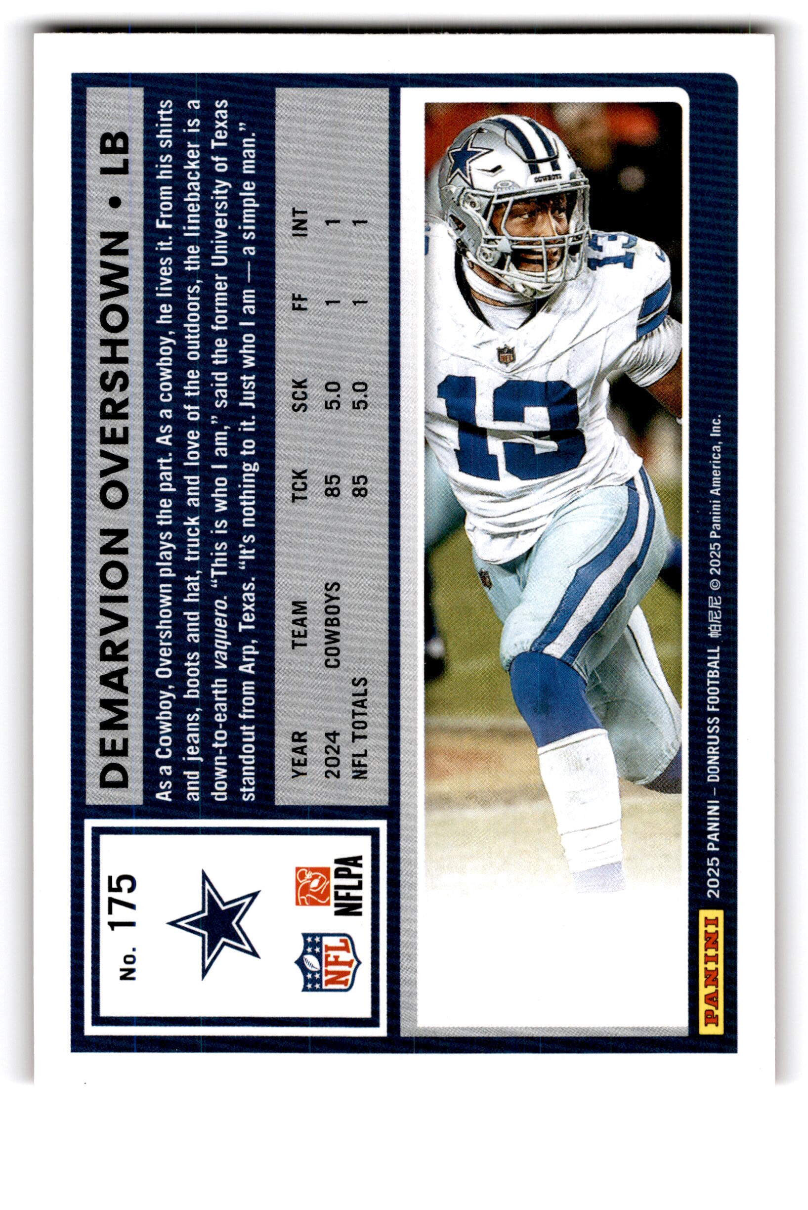 2025 Panini Donruss DeMarvion Overshown #175 Press Proof Red