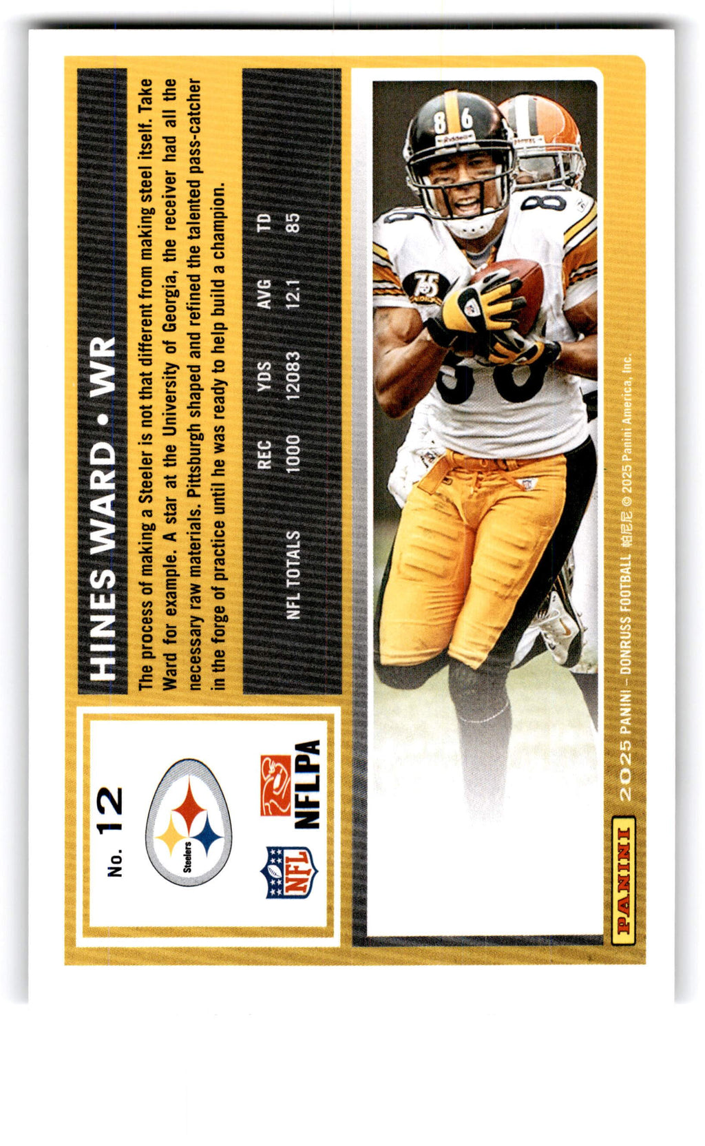 2025 Panini Donruss Football Hines Ward #12