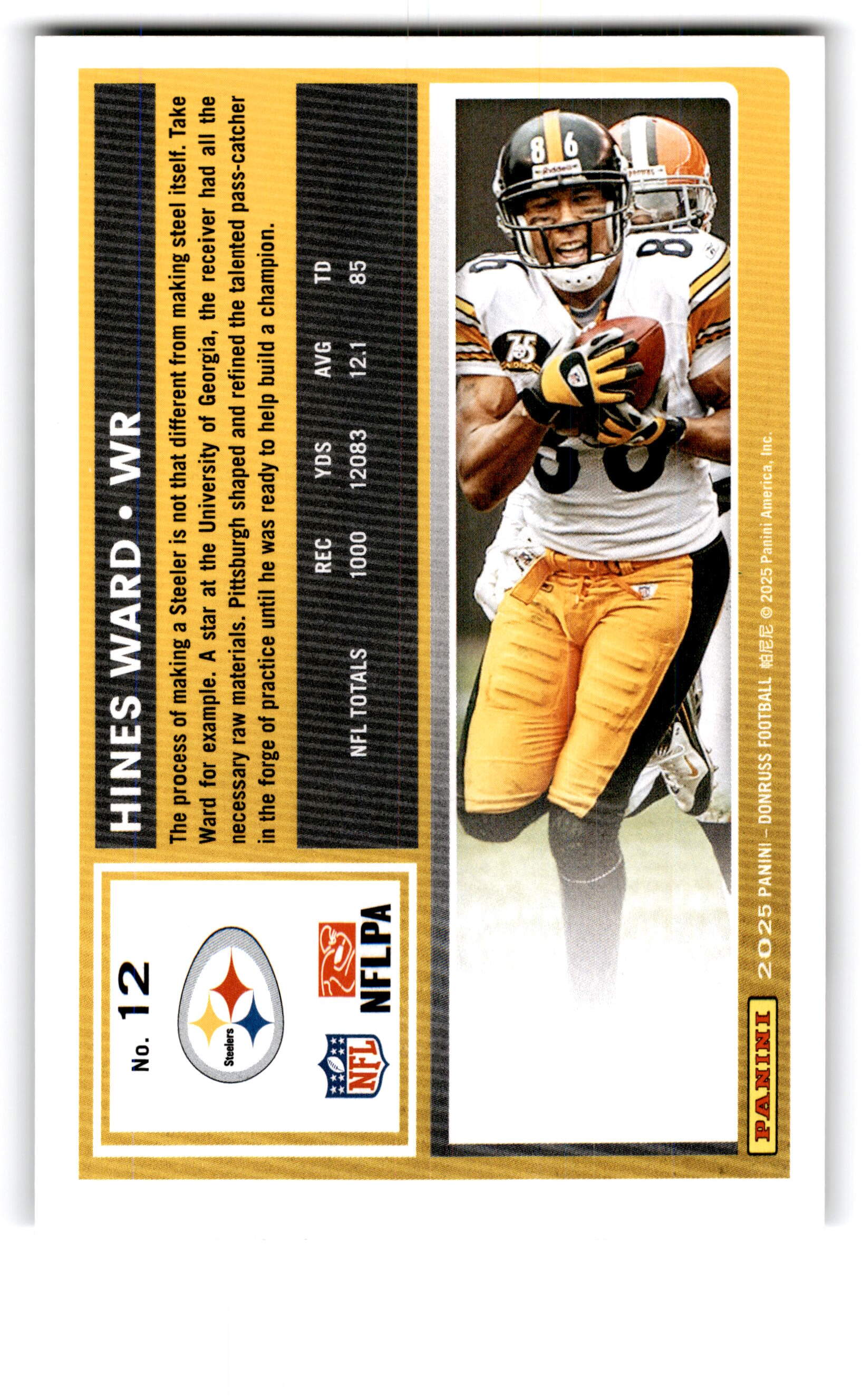 2025 Panini Donruss Football Hines Ward #12