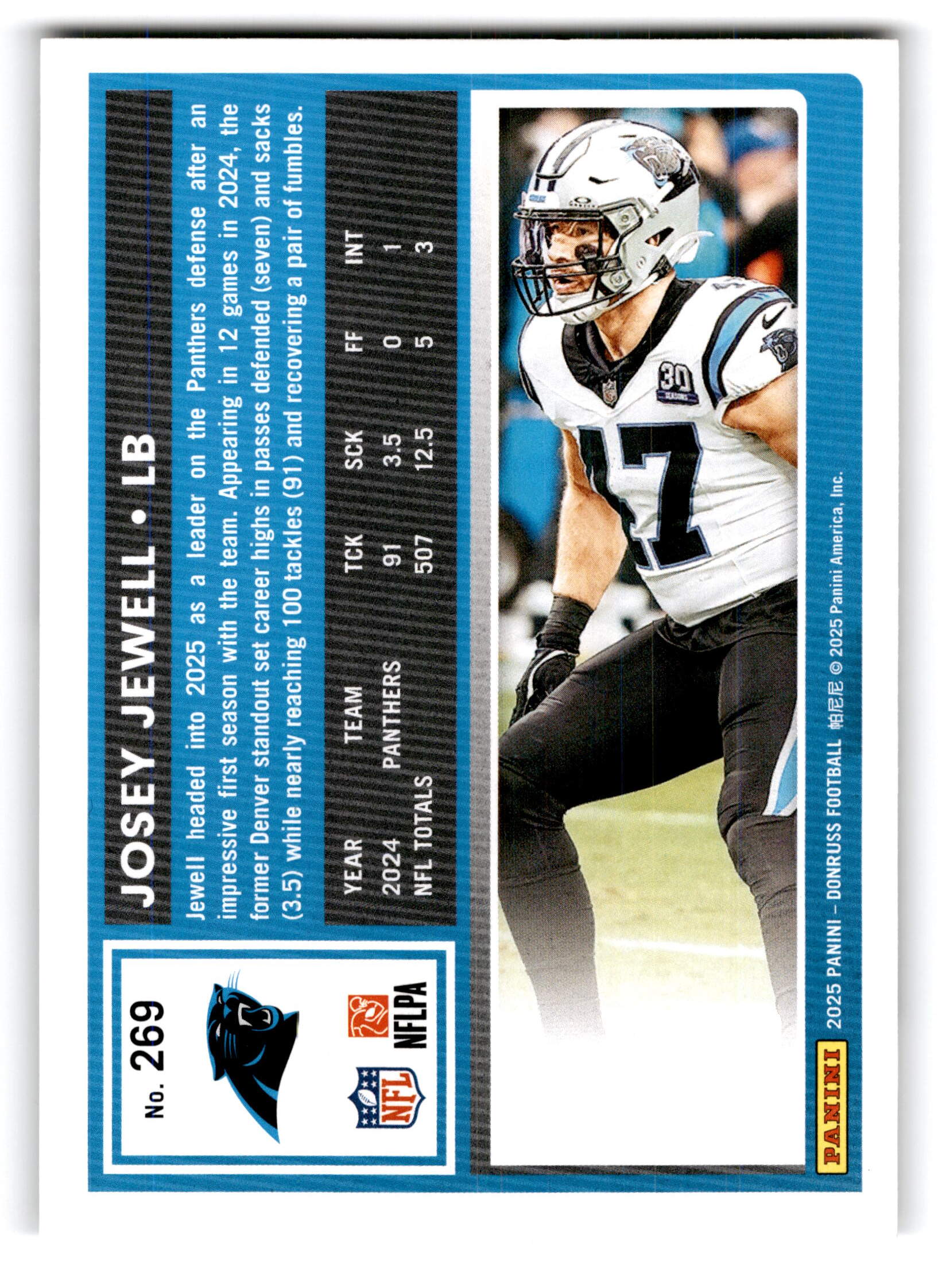 2025 Panini Donruss Football Josey Jewell #269