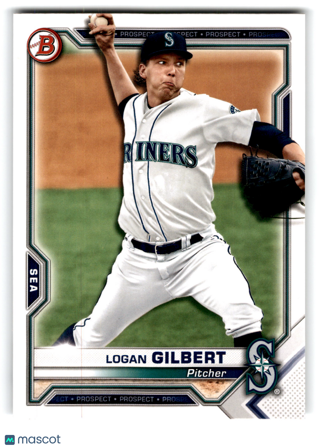 2021 Bowman Prospects Logan Gilbert #BP-58