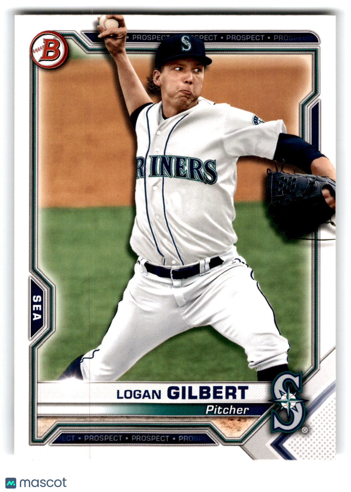 2021 Bowman Prospects Logan Gilbert #BP-58