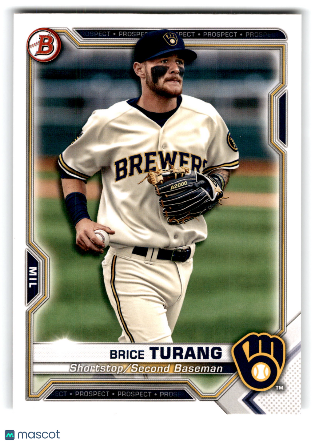 2020 Bowman Prospects Brice Turang #BP-10