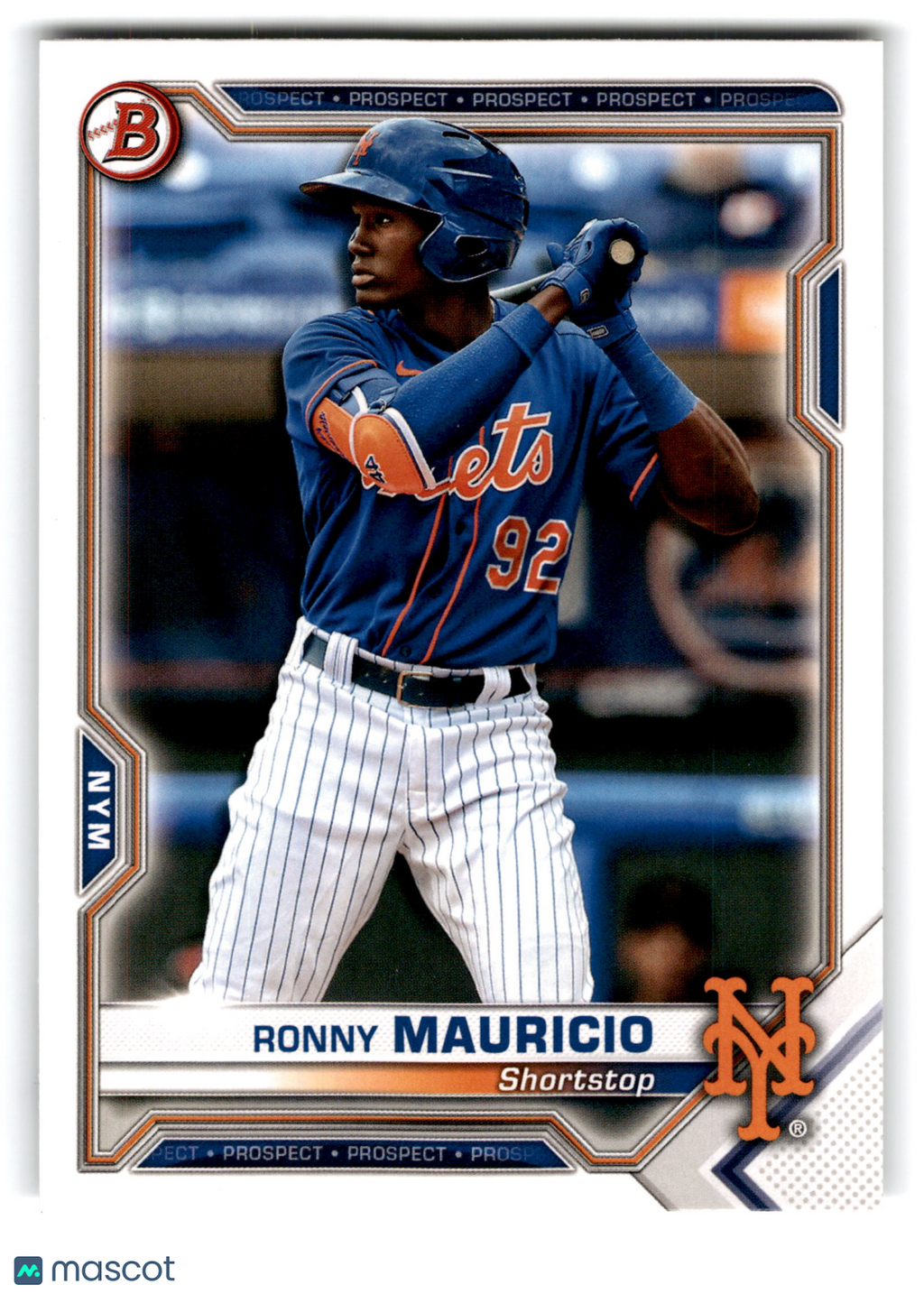 2021 Topps Bowman Prospects Ronny Mauricio #BP-23