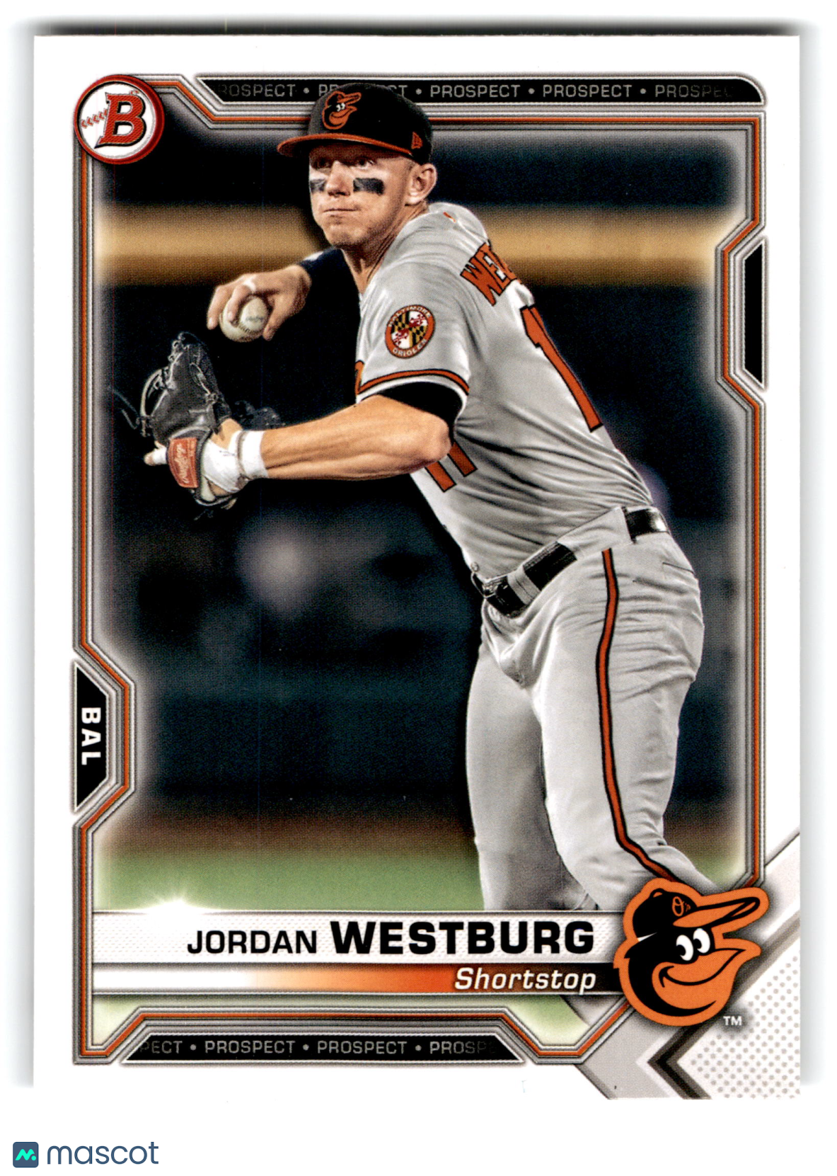 2021 Topps Bowman Prospects Jordan Westburg #BP-98