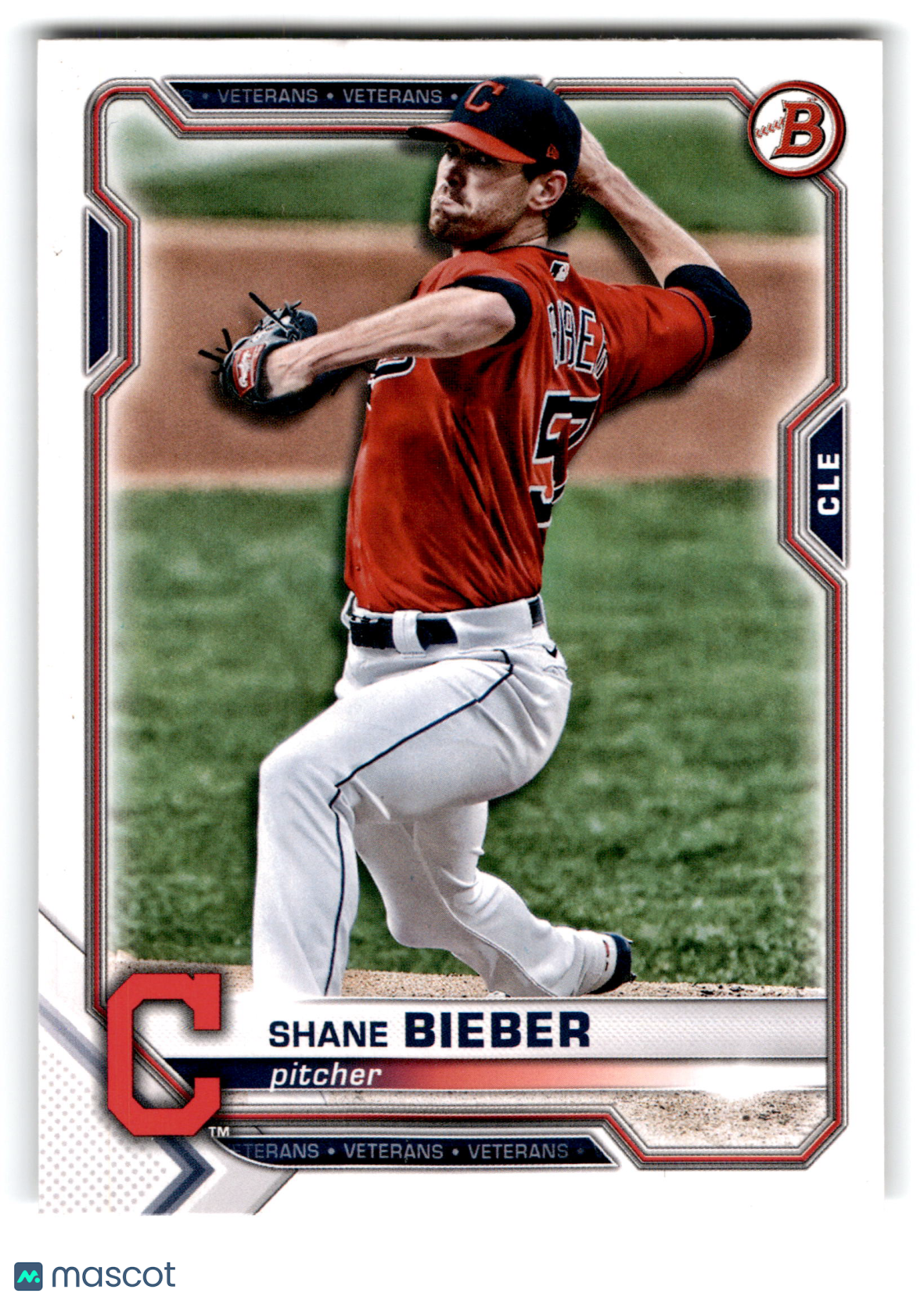 2021 Bowman Veterans Shane Bieber #28