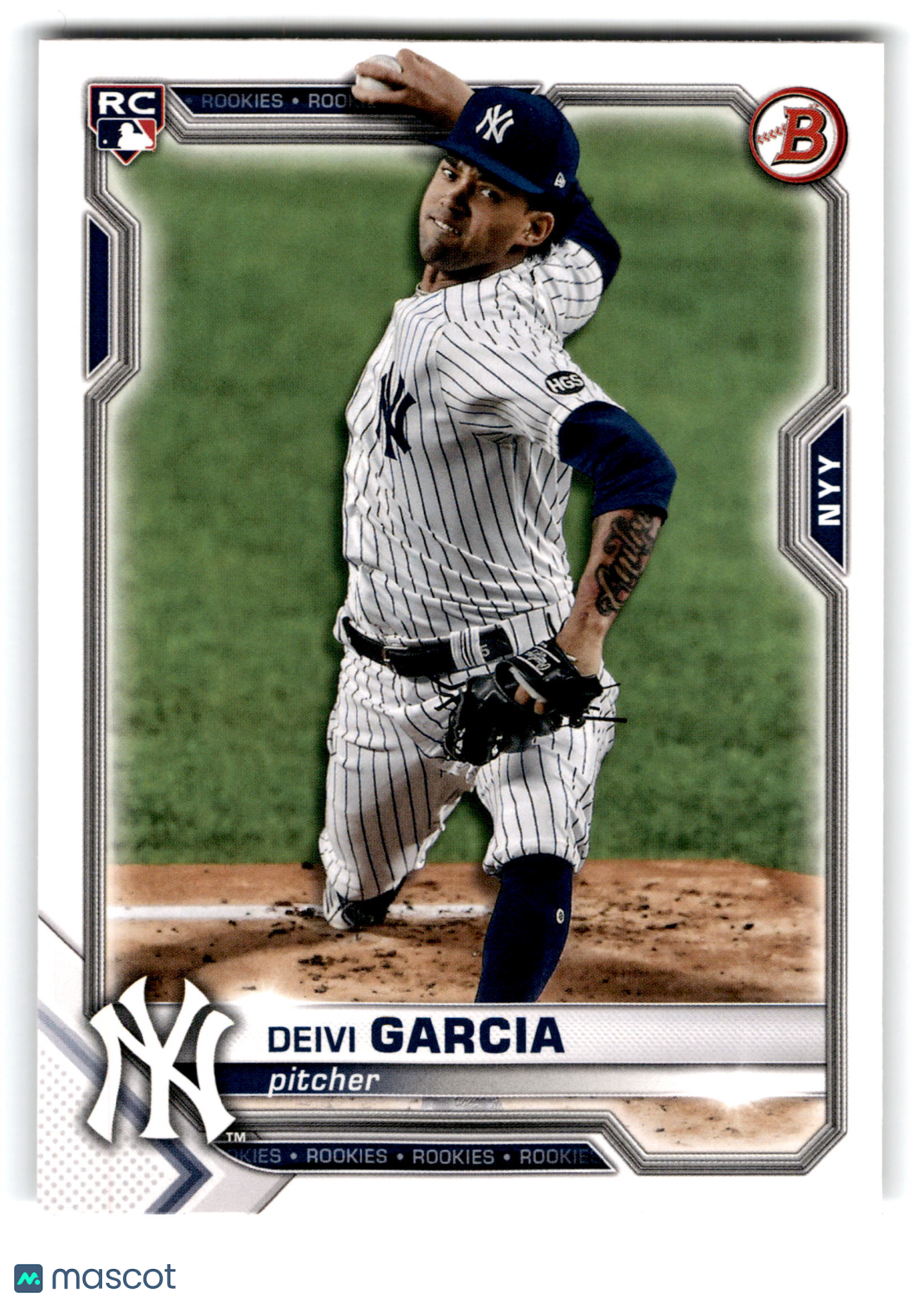 2021 Topps Bowman Deivi Garcia #72 RC