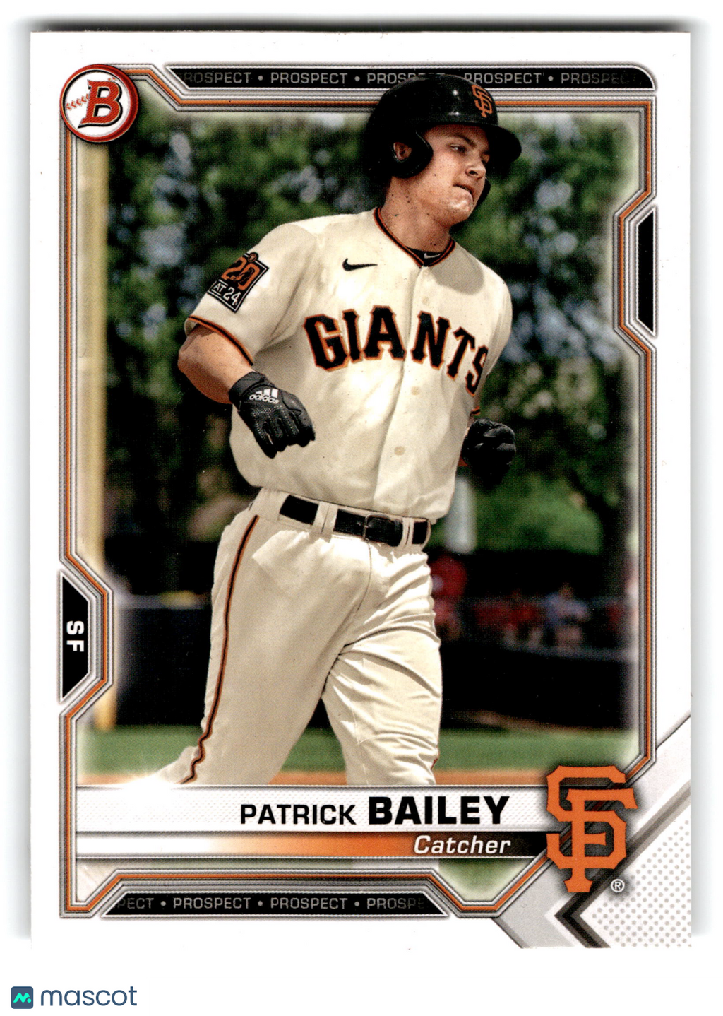 2021 Topps Bowman Prospects Patrick Bailey #BP-108