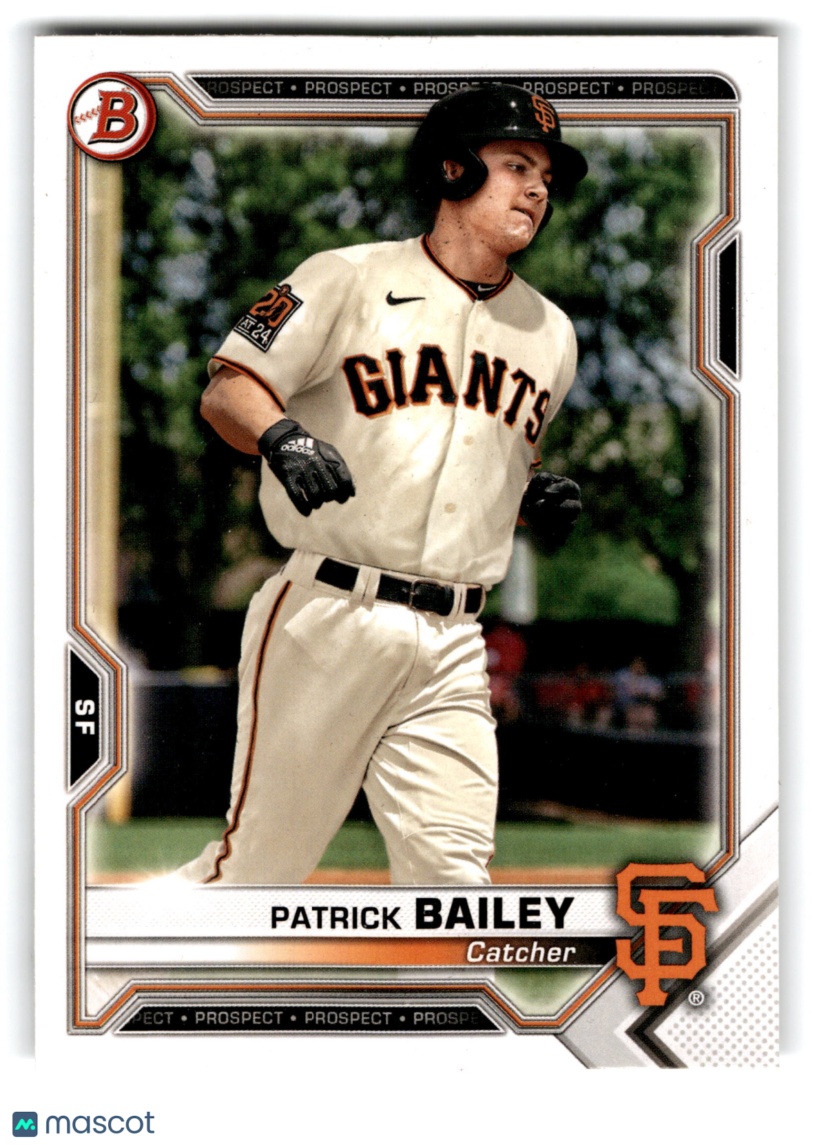 2021 Topps Bowman Prospects Patrick Bailey #BP-108